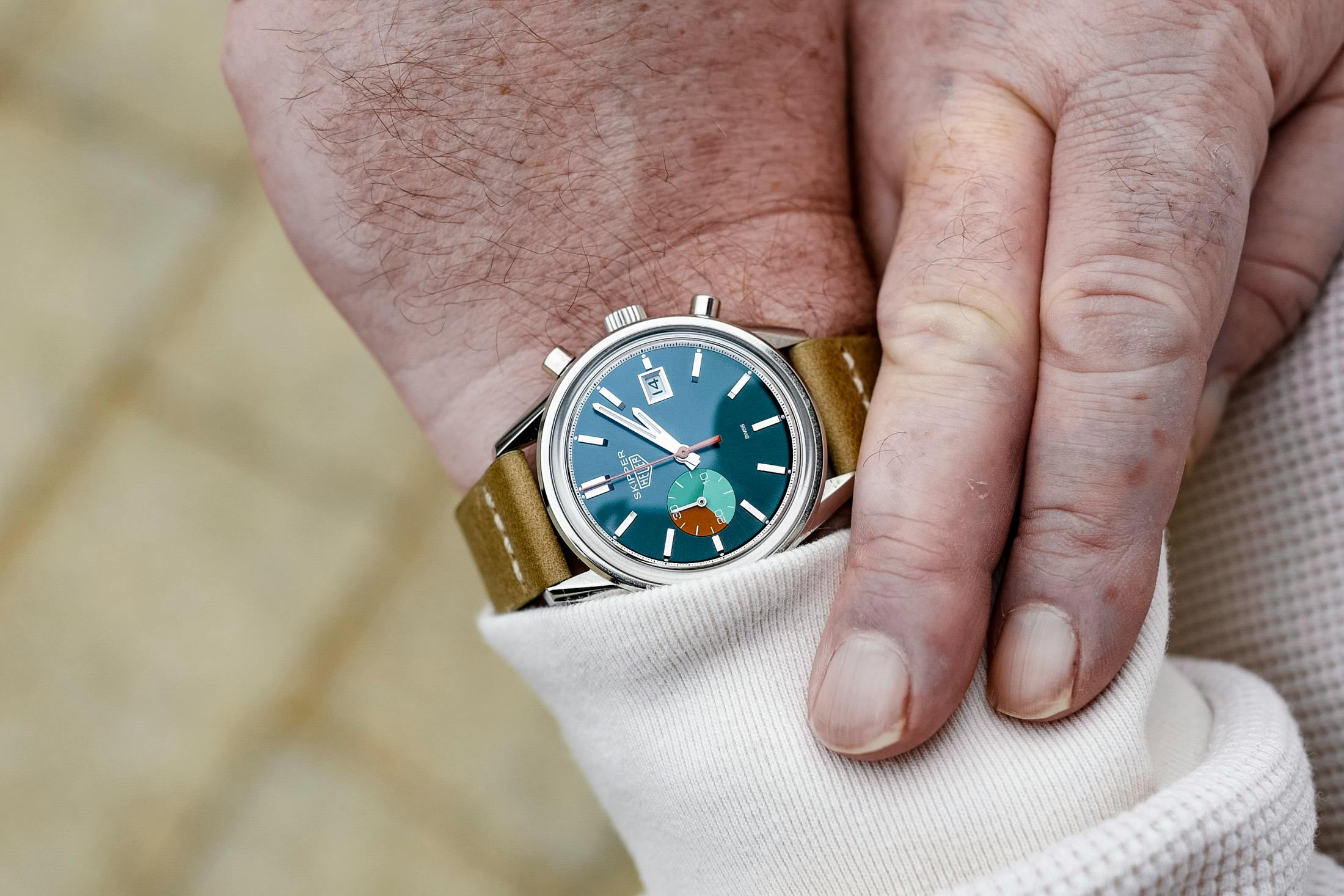 Heuer x Hodinkee skipper.