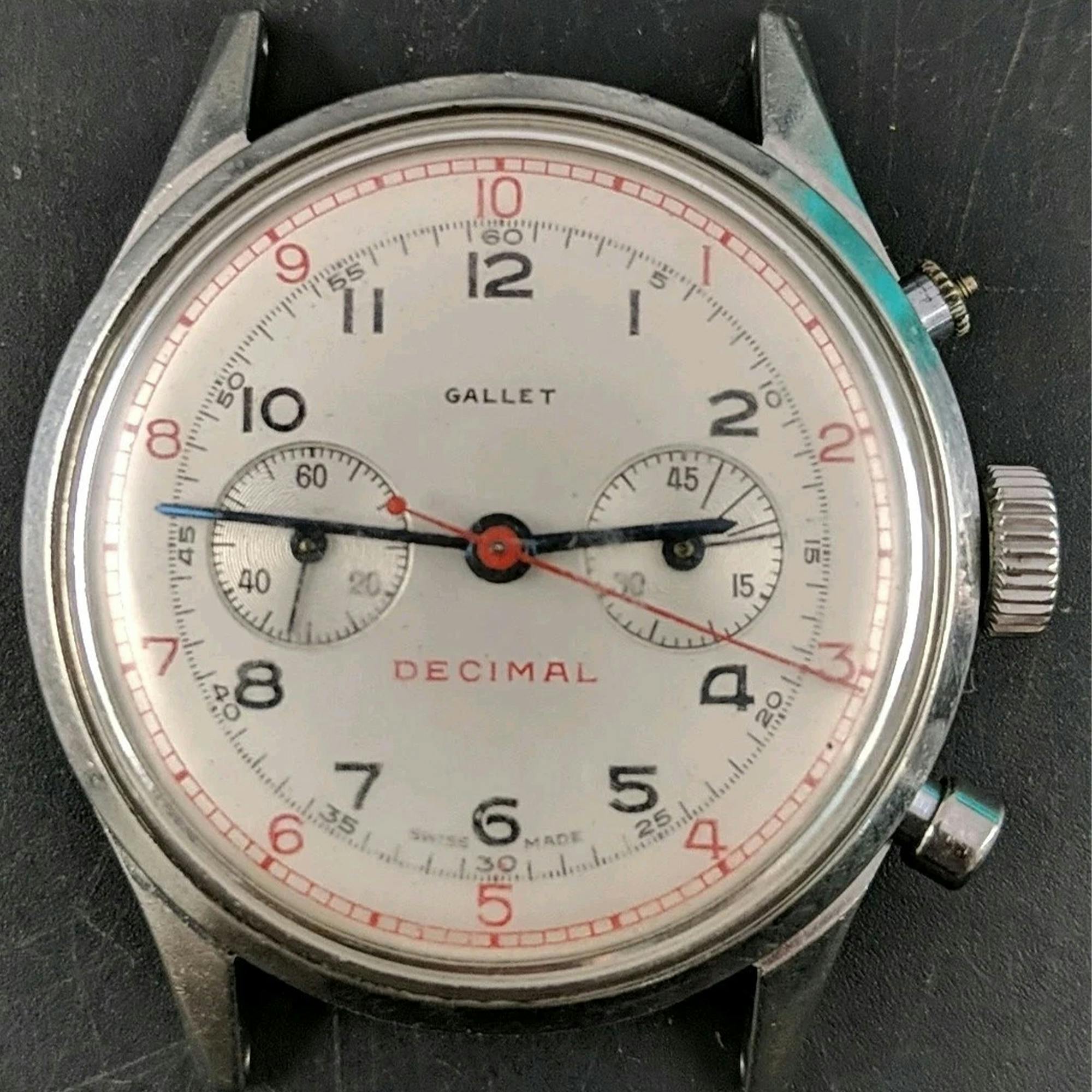 A 1960s Gallet Multichron 45M Decimal