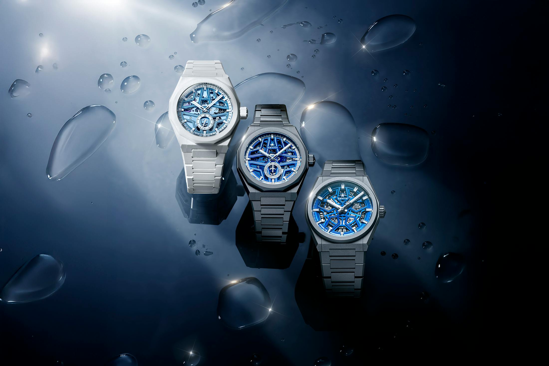 Zenith x Time+Tide Defy Skyline Skeleton 'White Surfer' Ceramic
