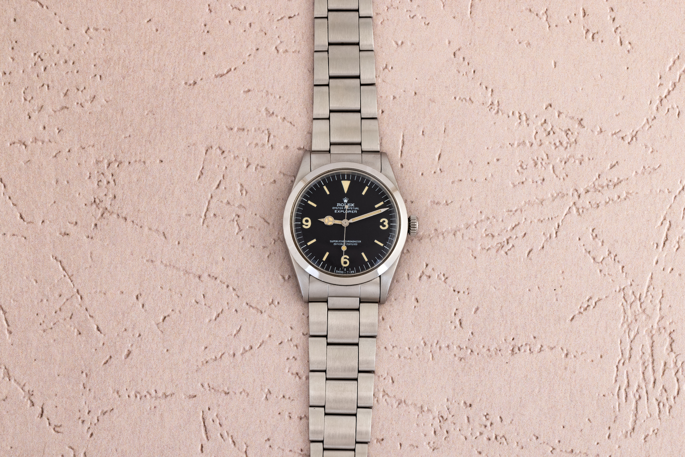 image of Rolex Explorer 1016 with matte dial.
