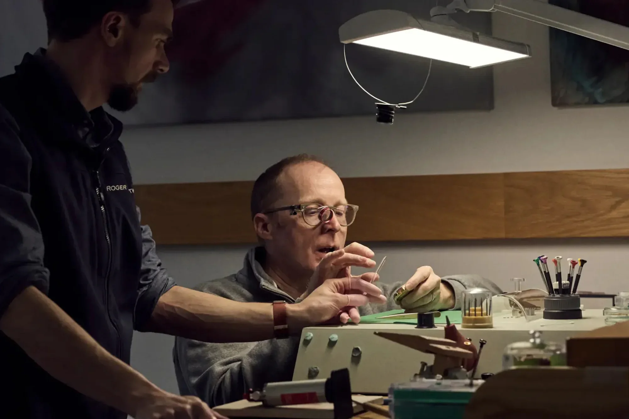 Roger Smith in his workshop.