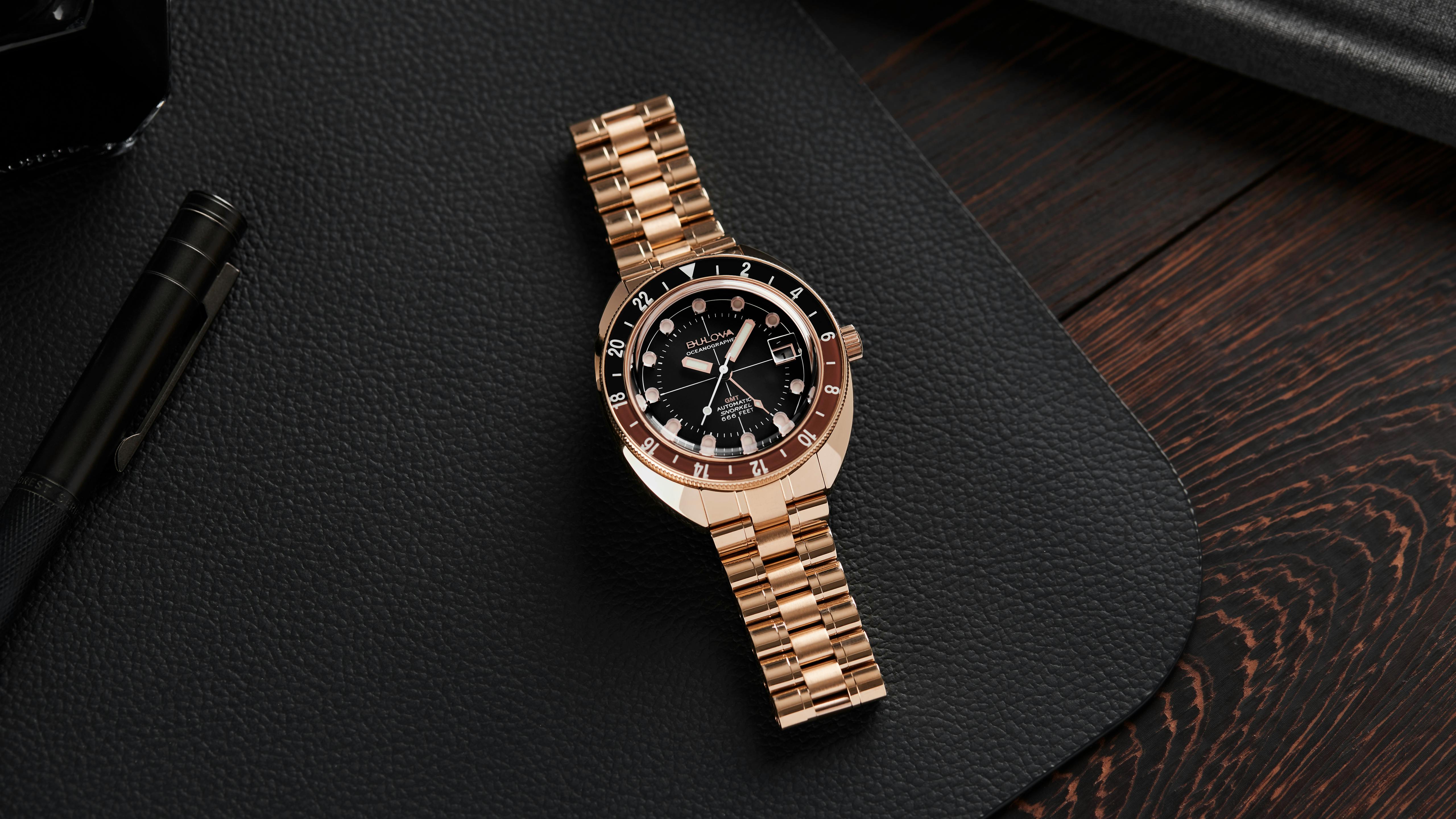 Oceanographer GMT with brown dial