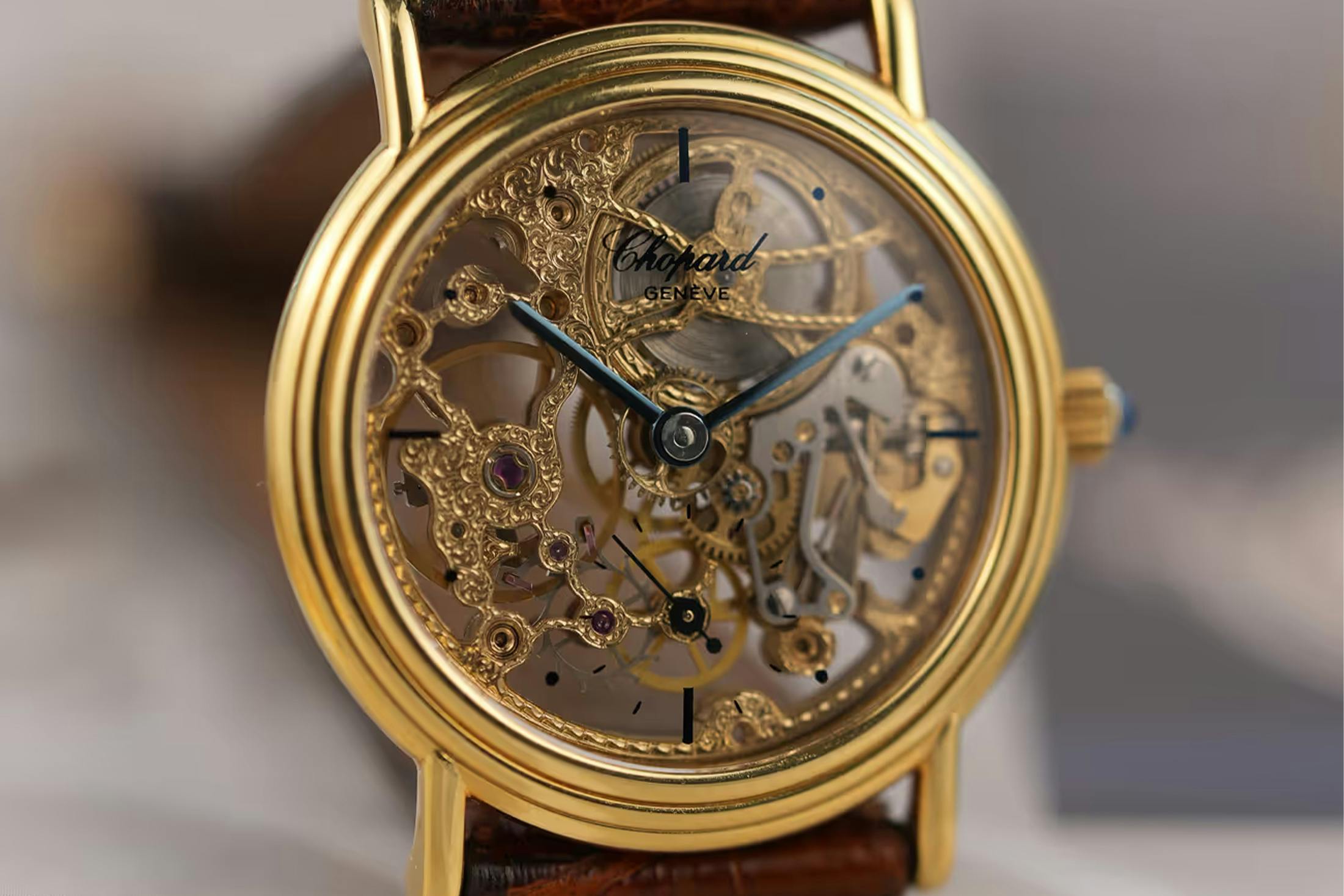 A 1980s Chopard Skeletonized Dress Watch
