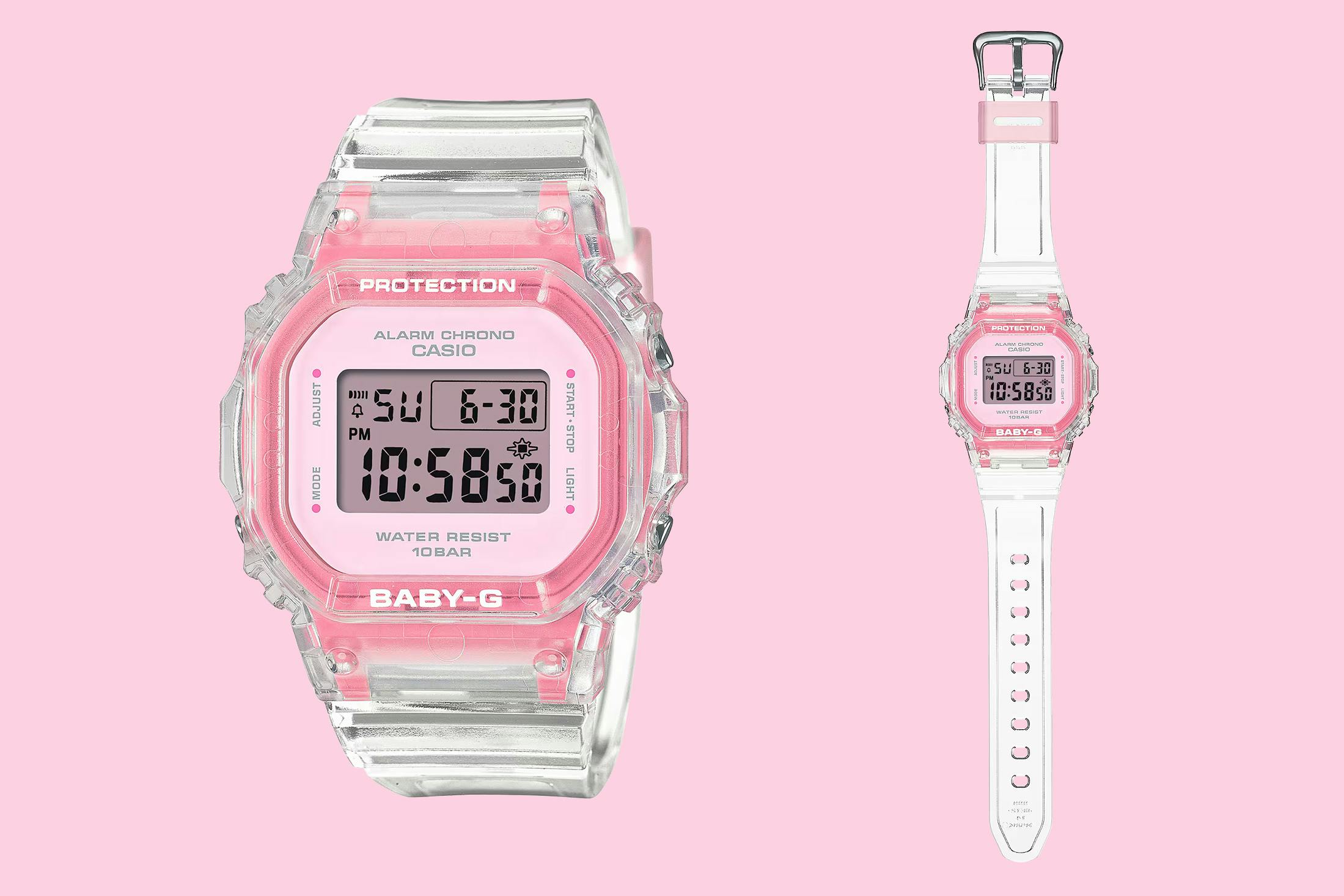 Pink jelly watch Baby-g