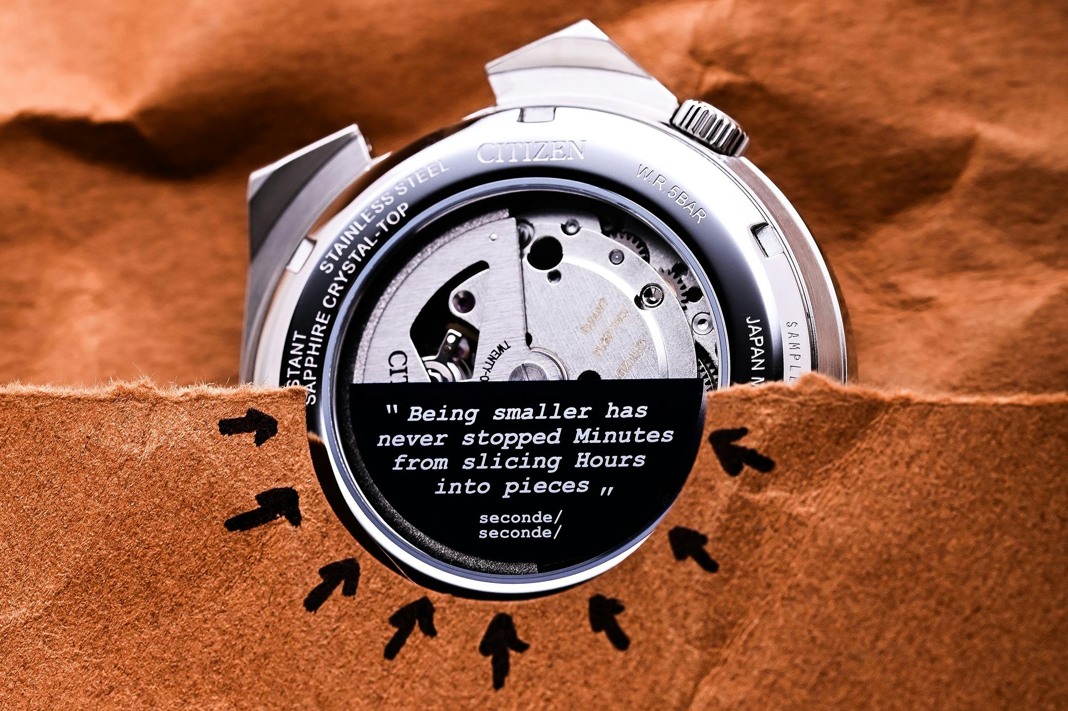 Citizen x seconde/seconde/