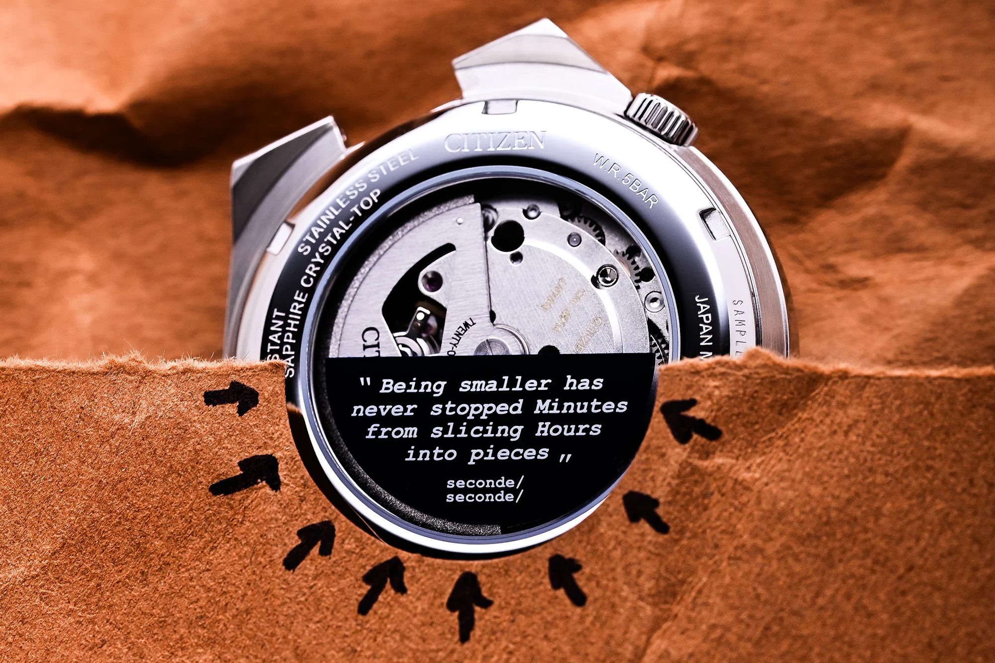 Citizen x seconde/seconde/