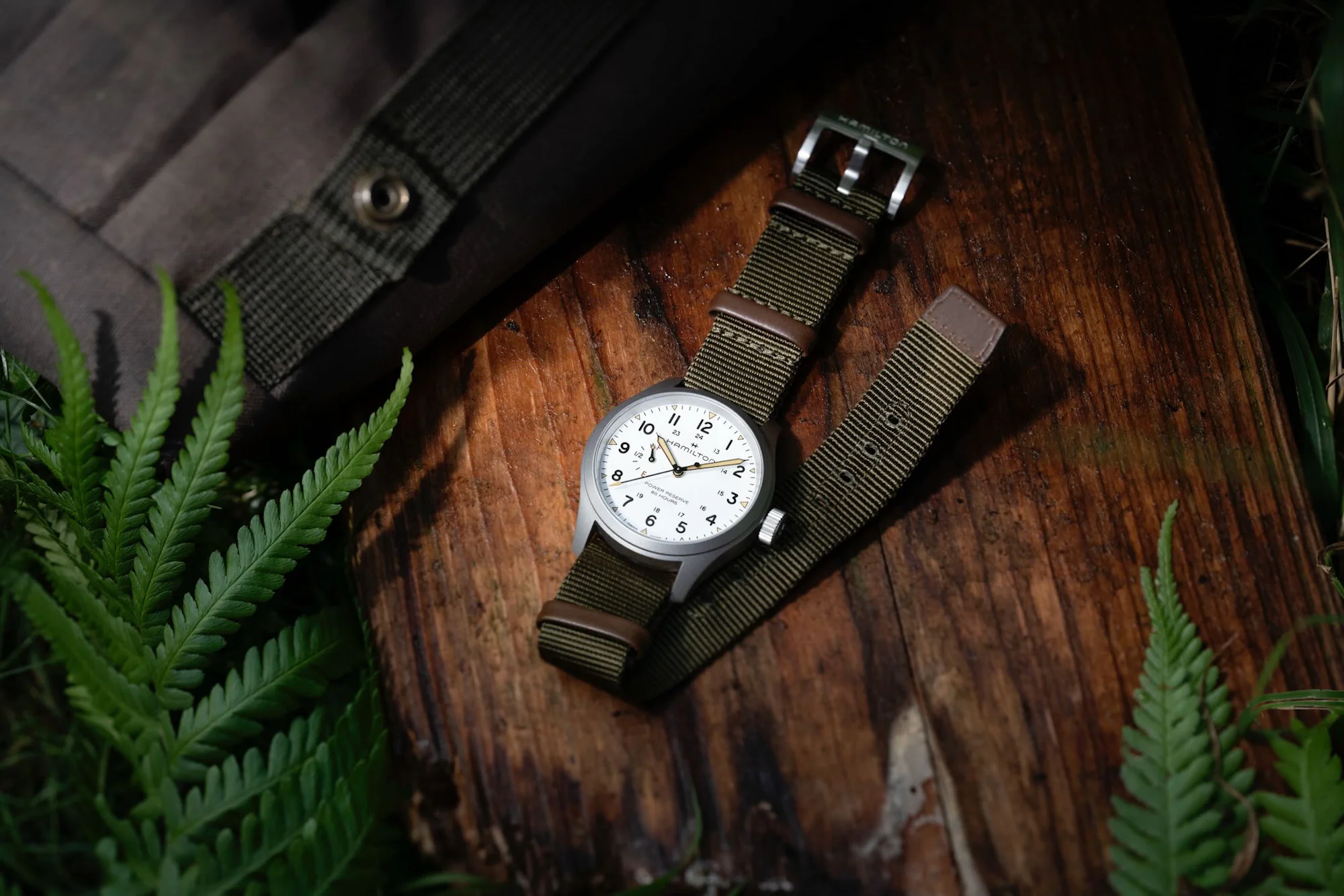 Khaki Field Power Reserve White Dial Lifestyle