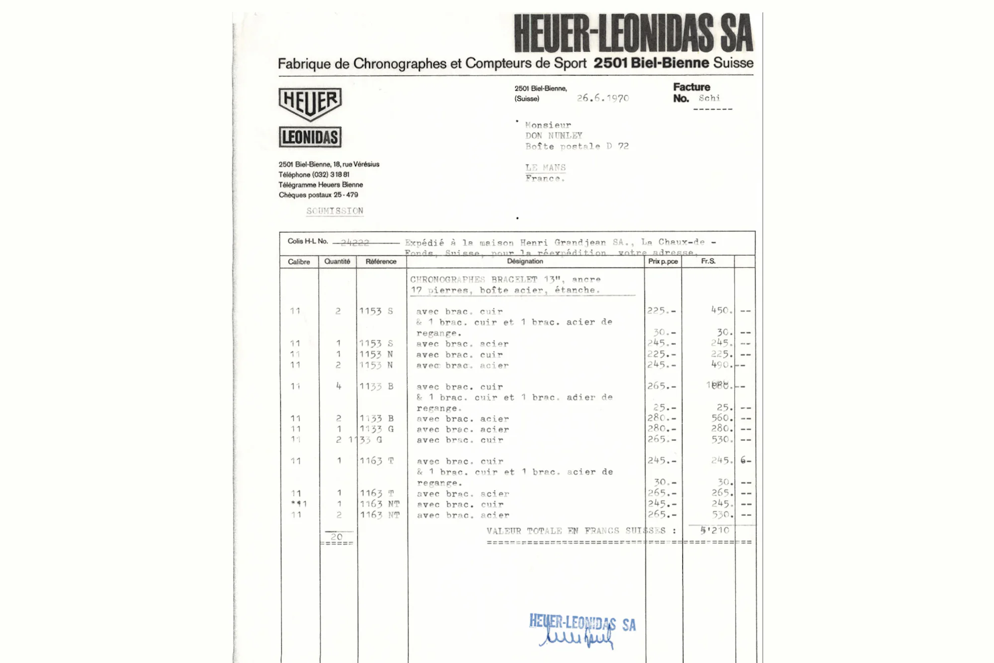 invoice