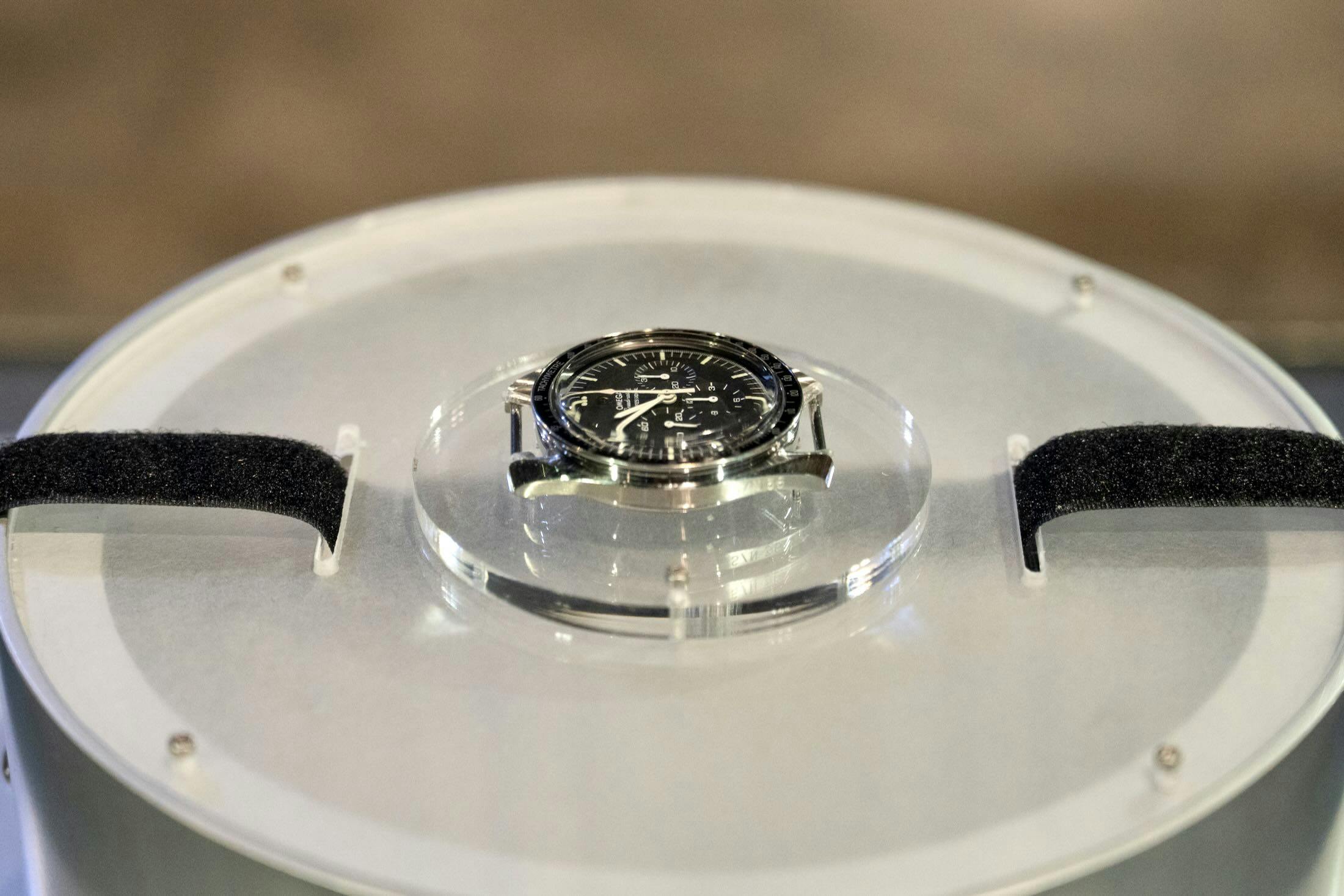 Omega Moonwatch in exhibit