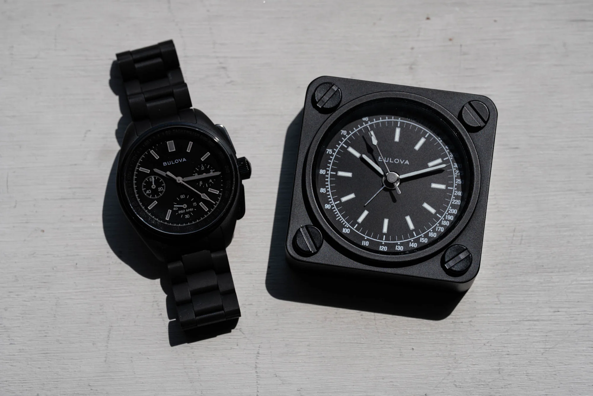 Bulova Lunar Pilot and Clock