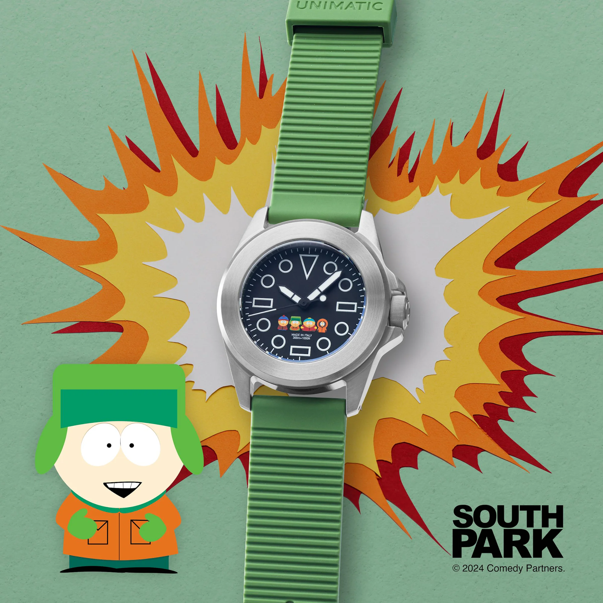 Ut4-SP on green strap