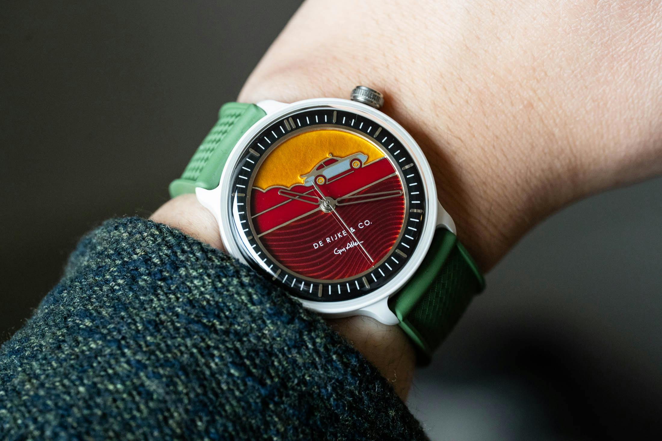 De Rijke Amalfi Sahara Wrist shot on black background