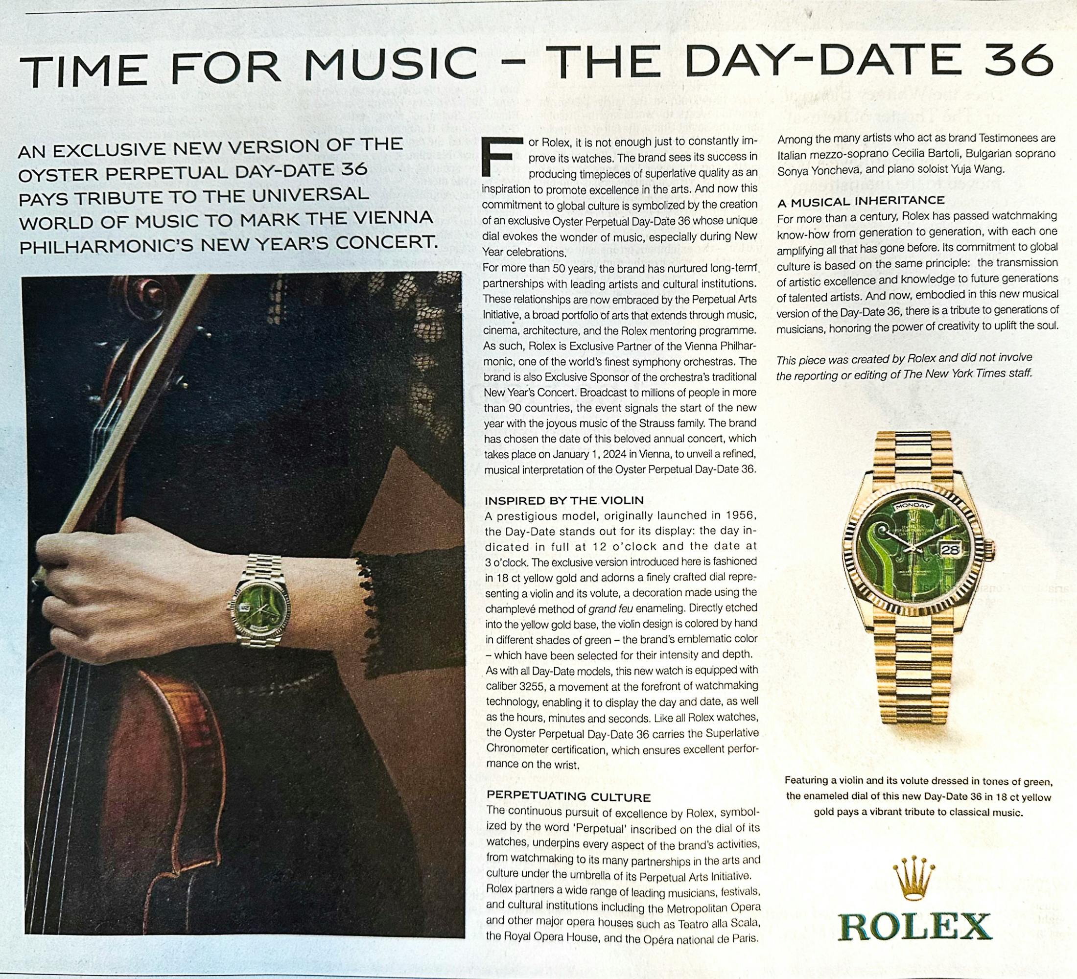 Vienna Philharmonic Rolex
