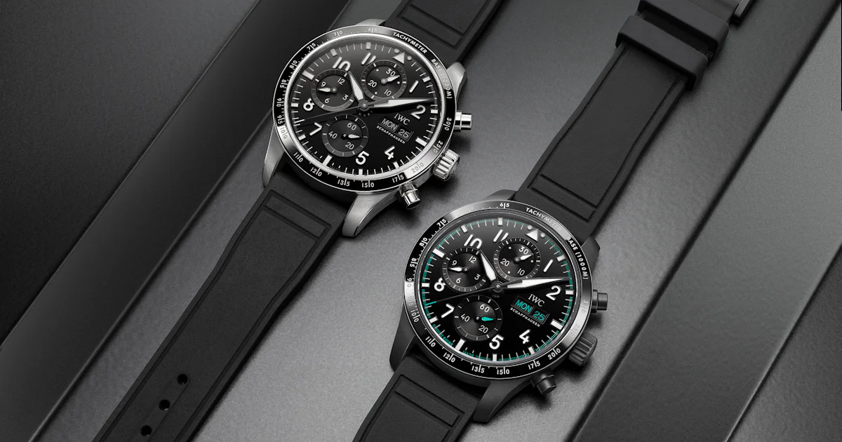 Introducing: IWC's Pilot Chronograph 41 Goes Full Sport Mode With Racing-Inspired ‘Performance AMG’ Releases