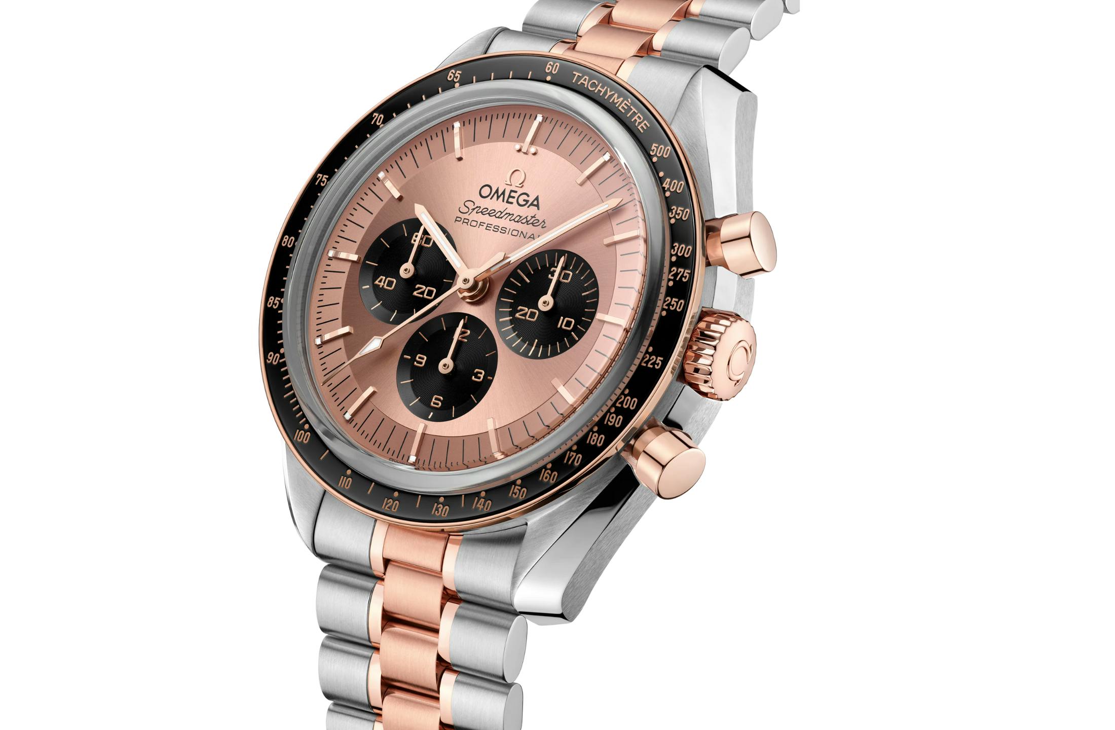 omega speedmaster moonwatch bi-color sedna gold
