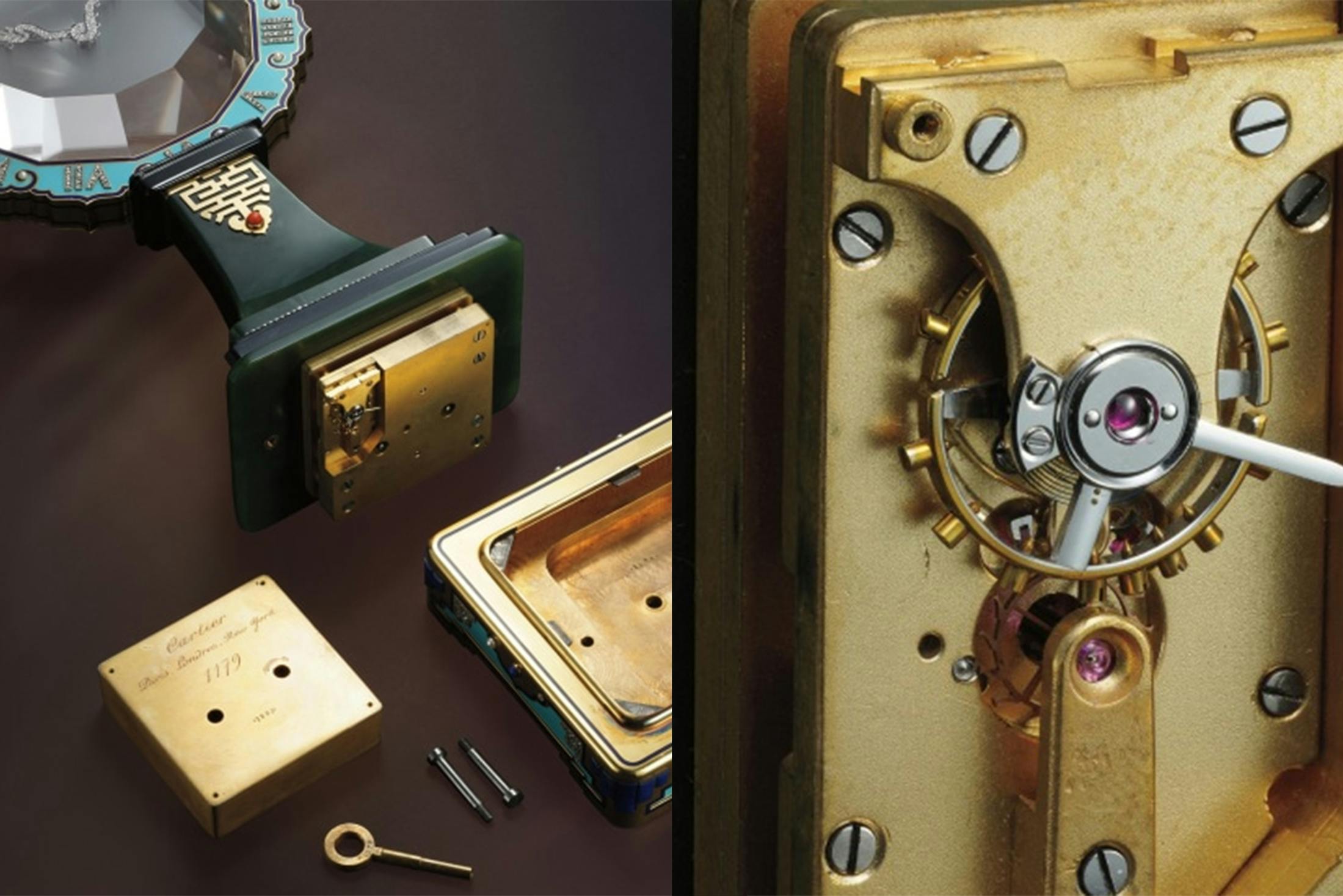 Mystery clock base and movement 