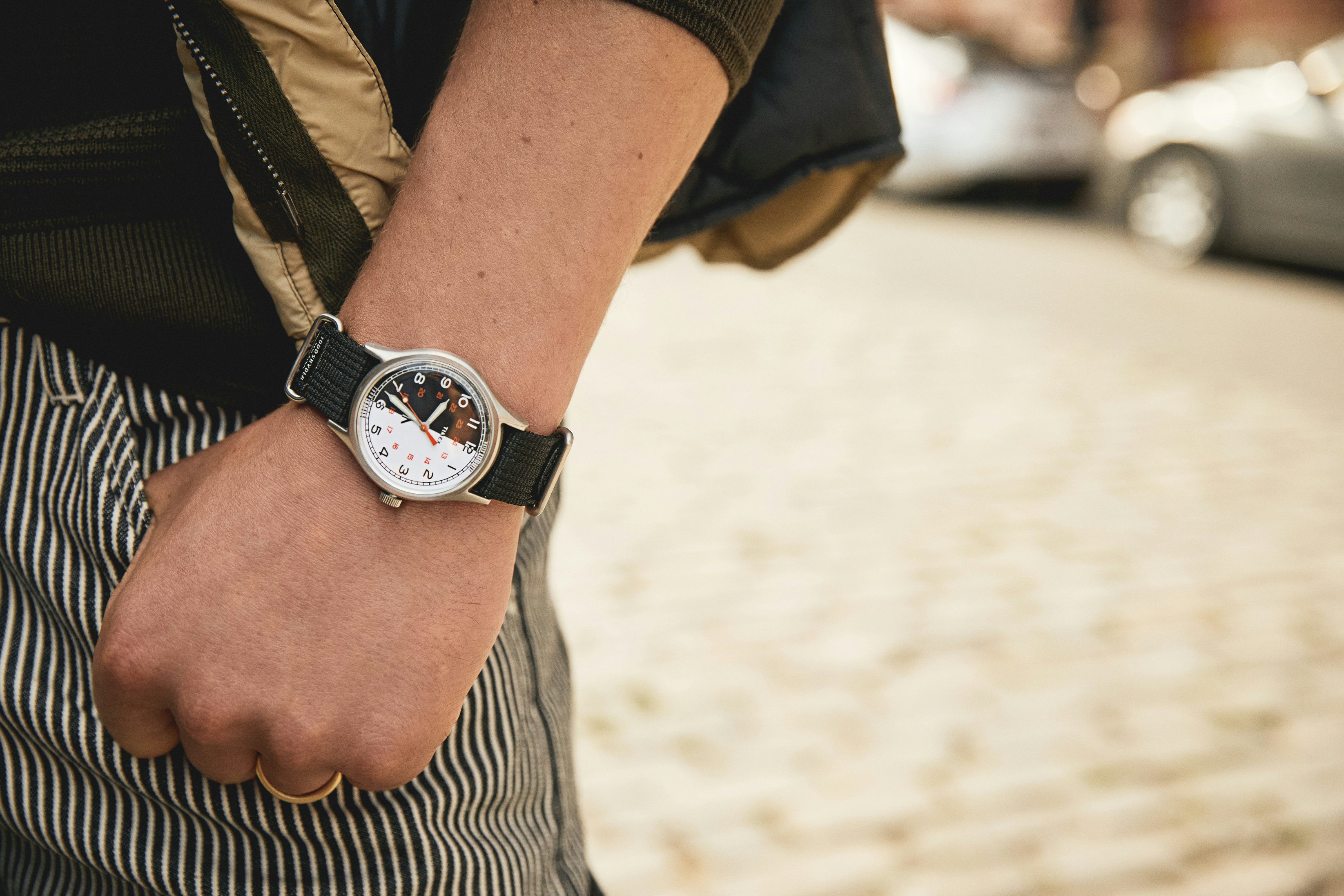 The Timex x Todd Snyder MK1 Black and White Collaboration Watch