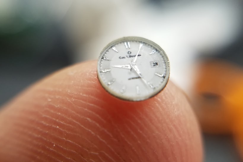 Tiny watch dial