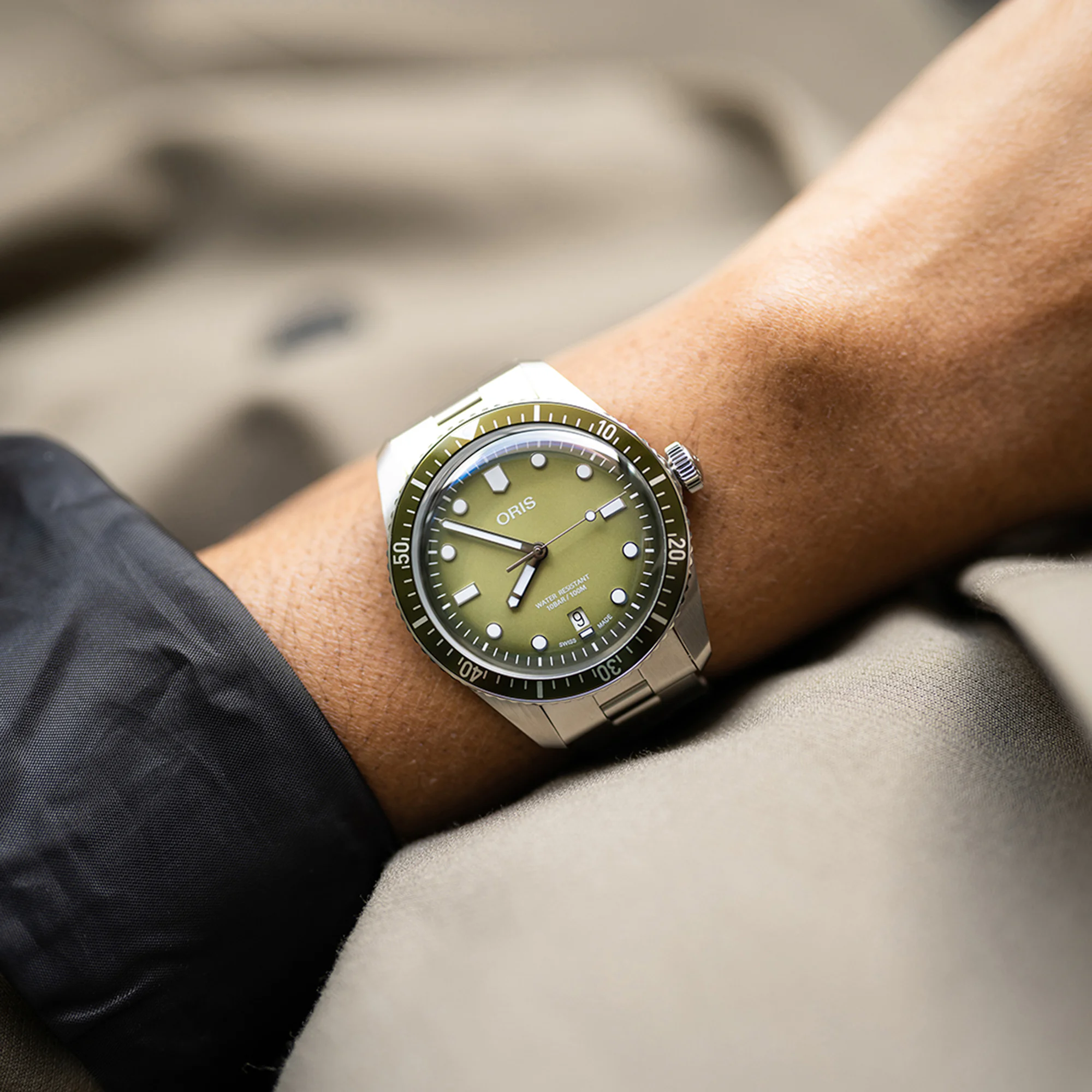 Oris Divers Sixty-Five Green