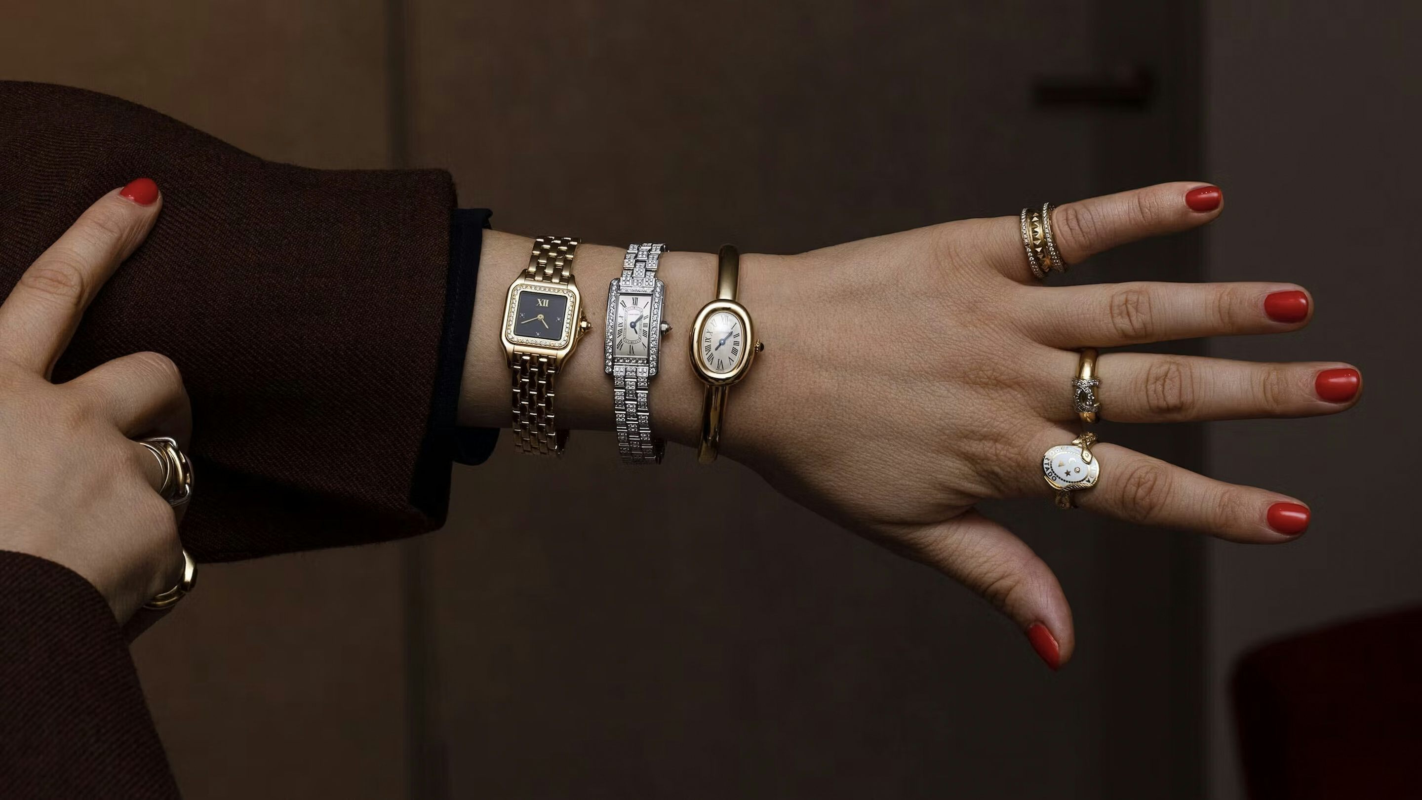 Small Cartier watches for men and women.