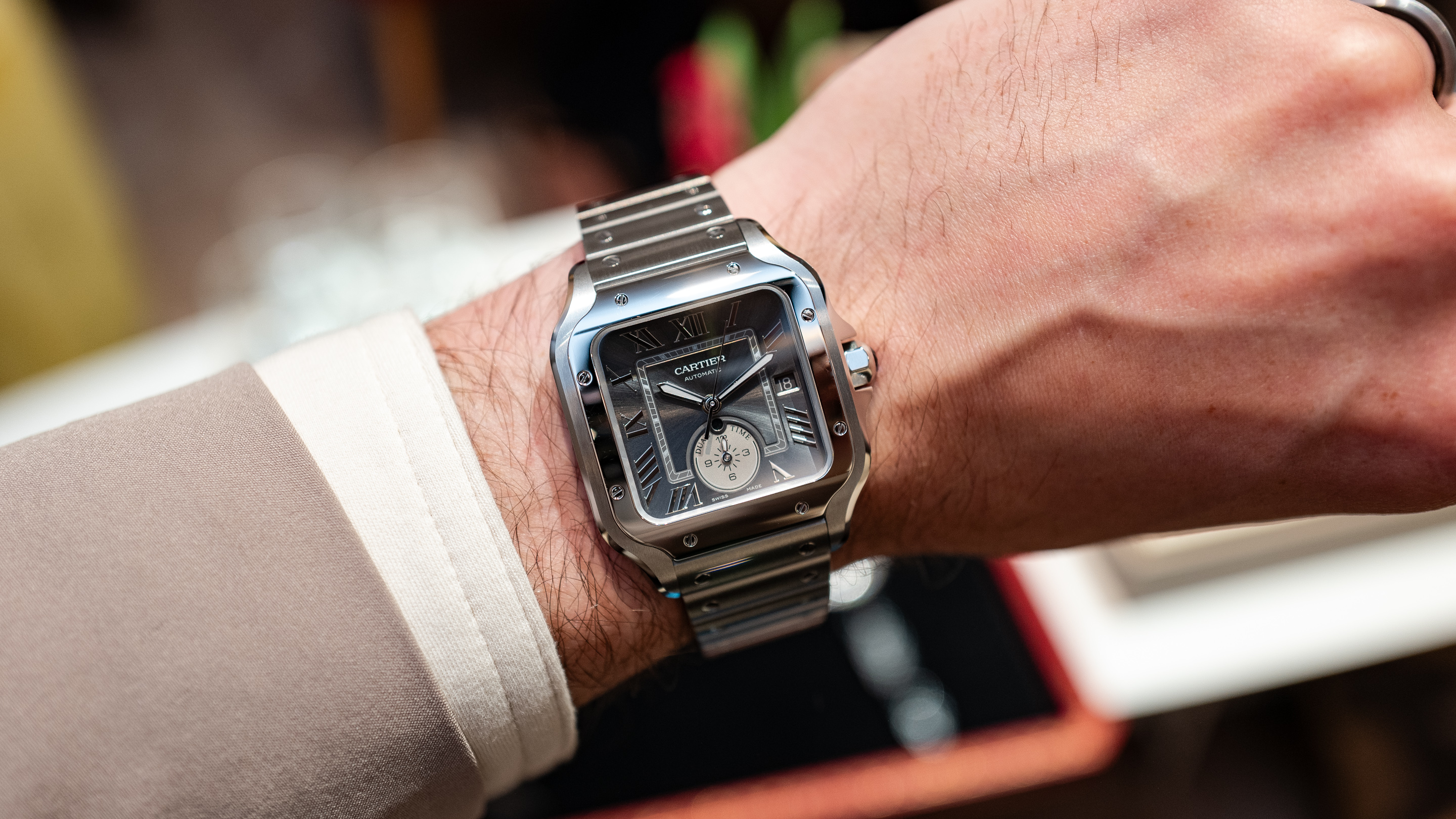 Introducing The Cartier Santos De Cartier Dual Time Live Pics Hodinkee