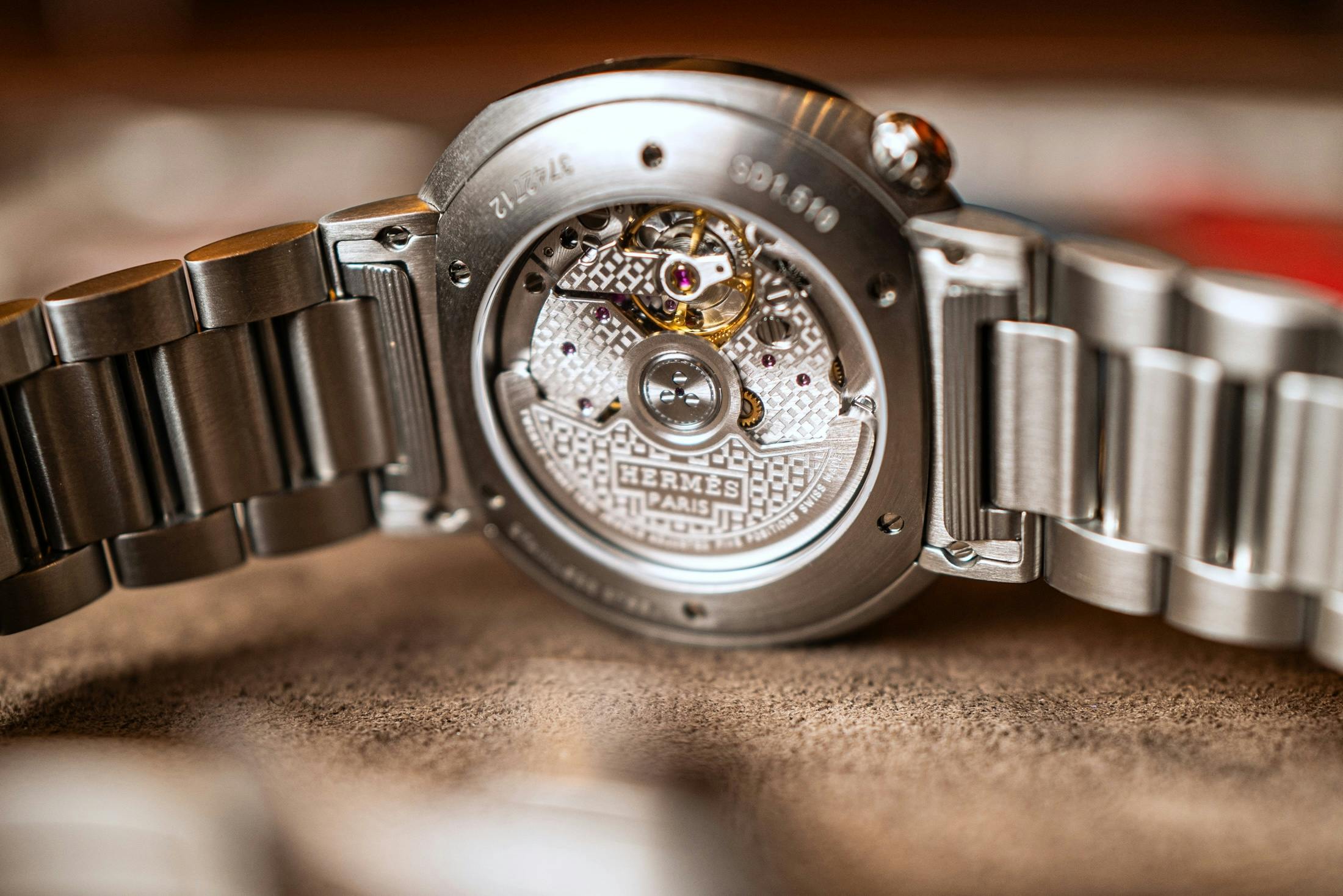Hermes The Cut watch caseback