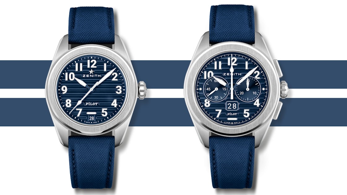 Zenith Adds To Its New Pilot Collection With A Fresh Blue Dial