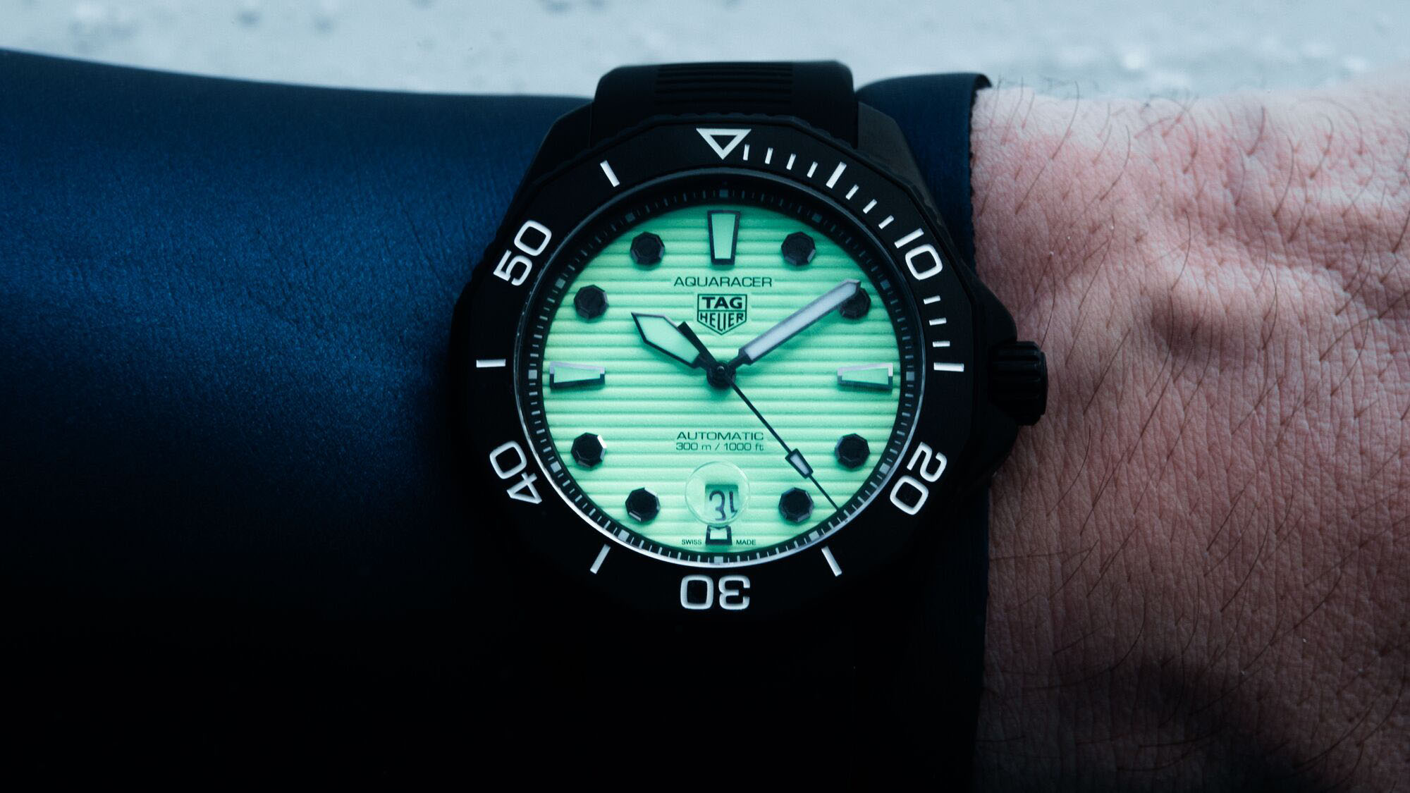 TAG Heuer's New Night Diver Glows In The Dark