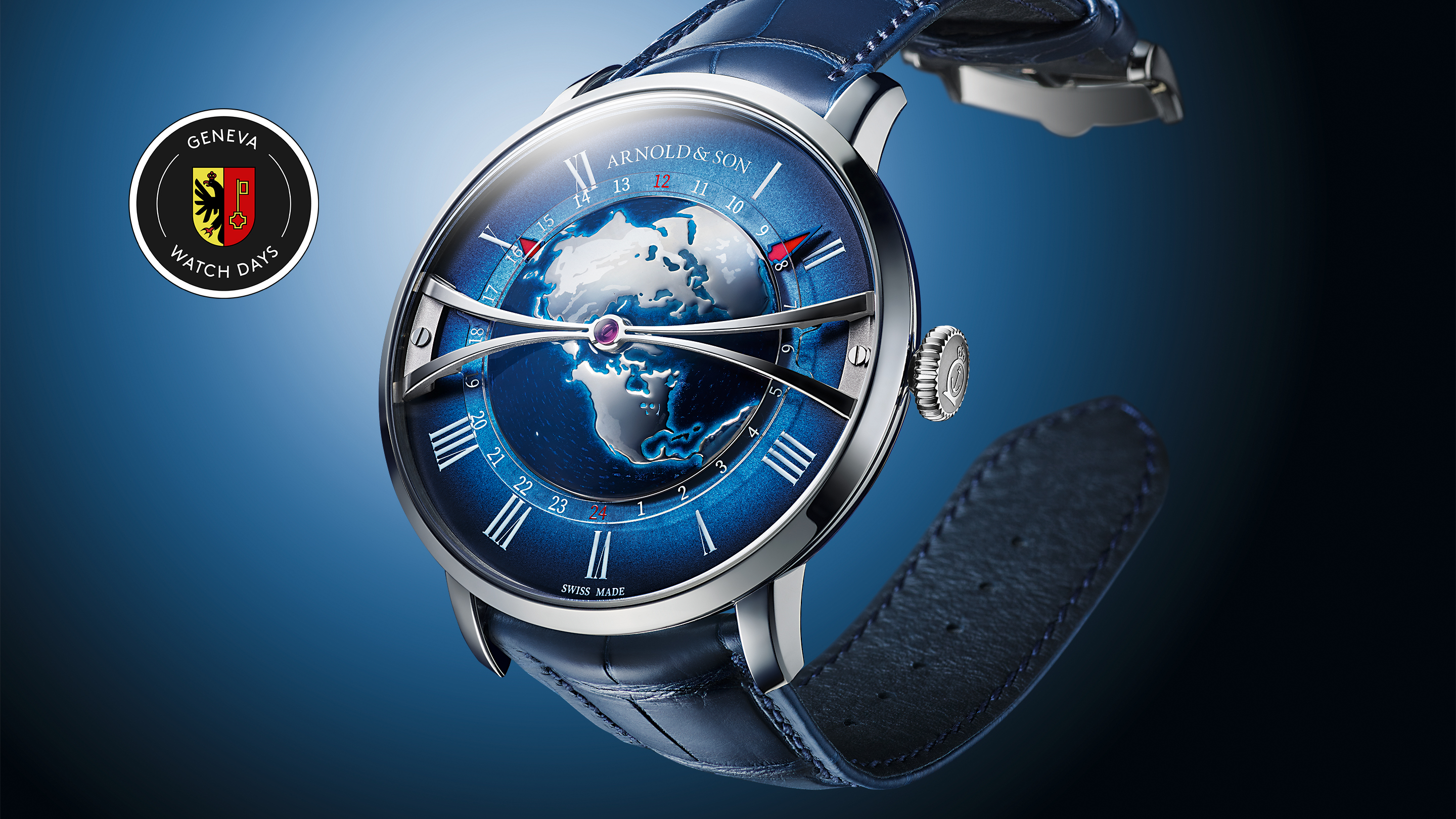 Sold at Auction: A Sicura 'Globetrotter' GMT mechanical watch,
