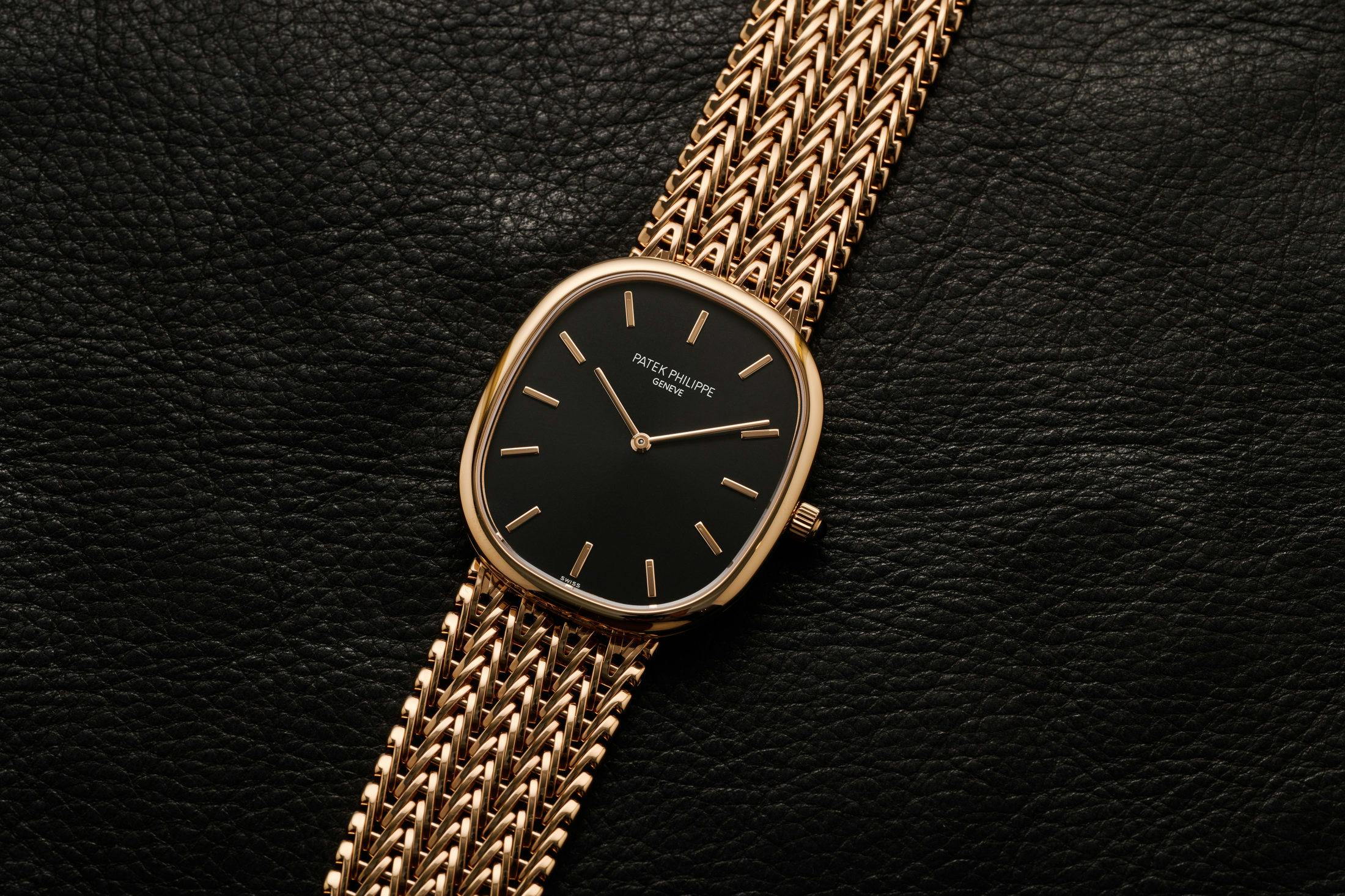 Patek Golden Ellipse on bracelet 