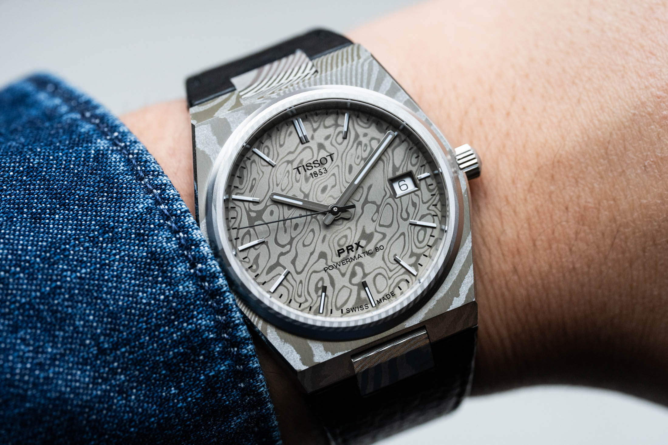 Tissot PRX Damascus Wristshot