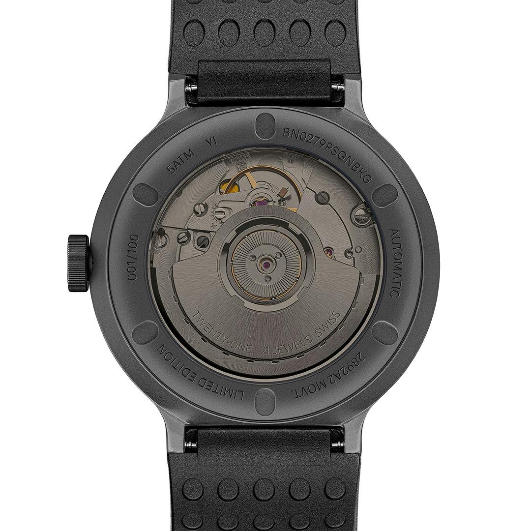 Braun x Paul Smith watch caseback 