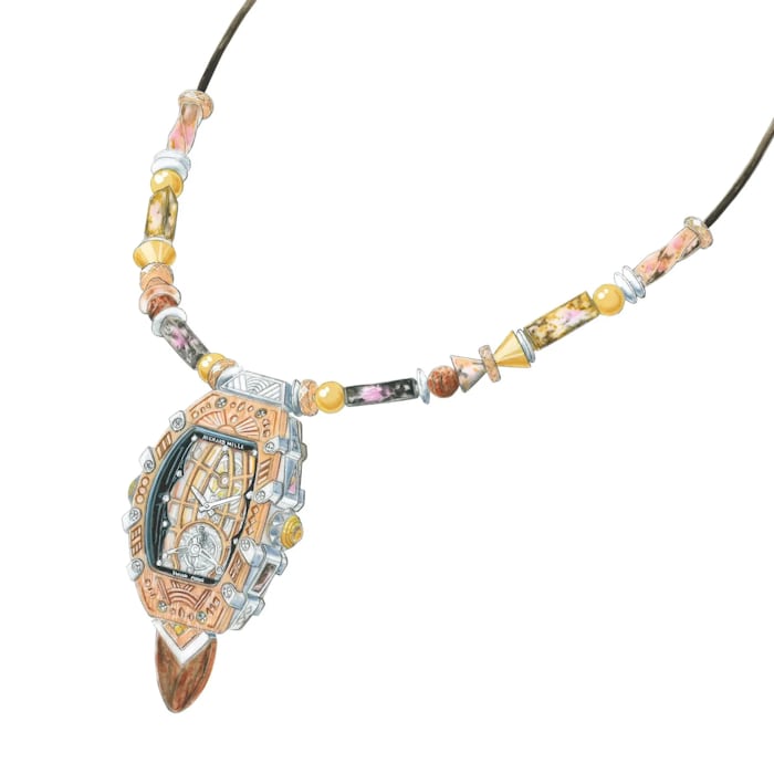 richard mille necklace talisman