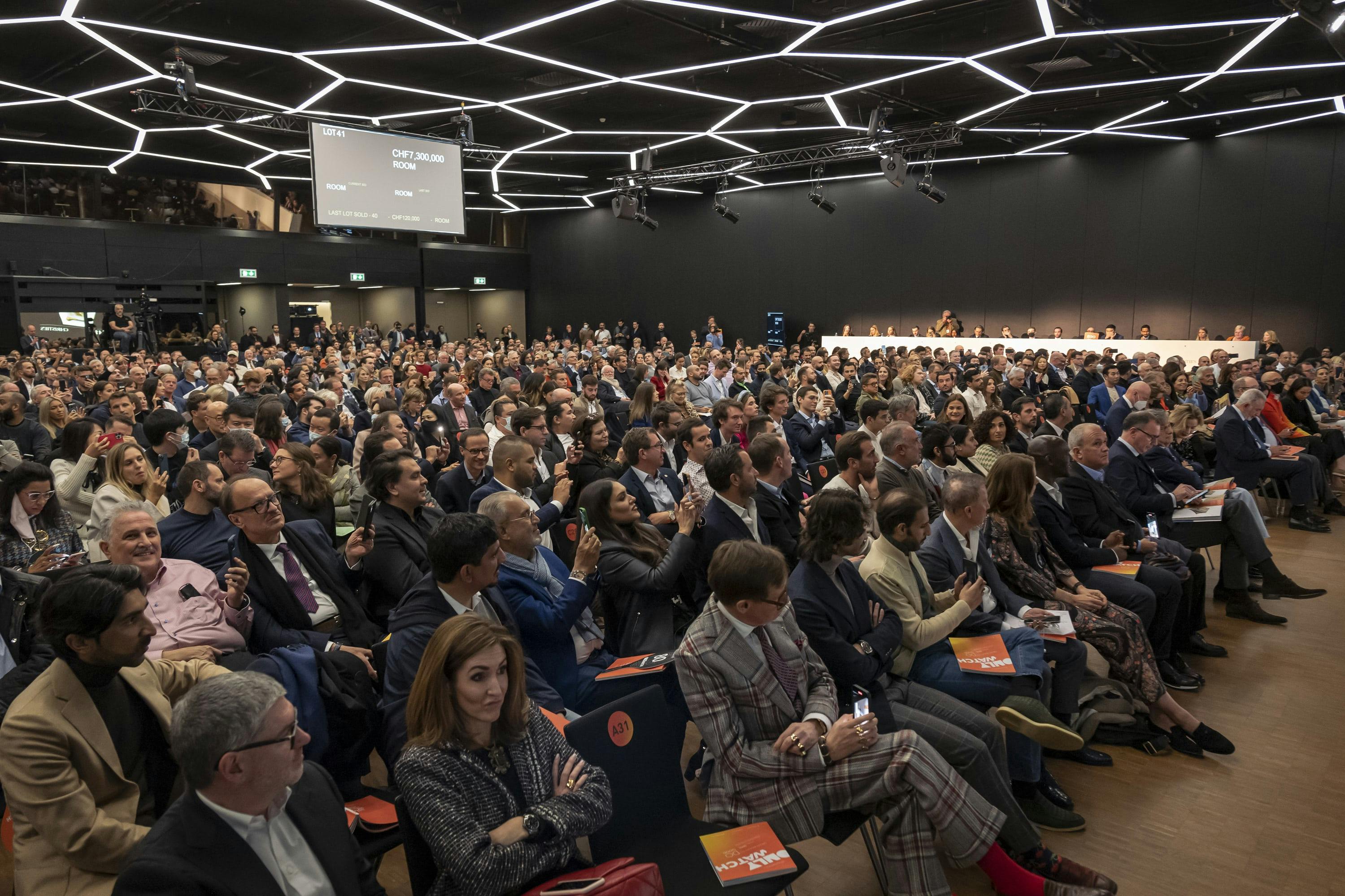 Inside the room at Only Watch 2021