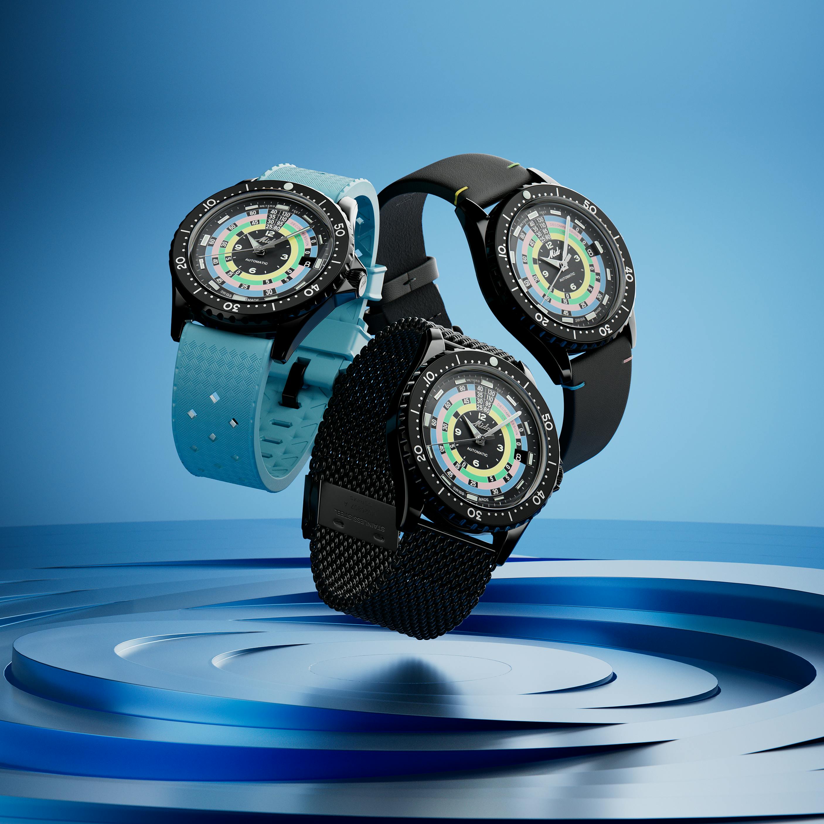 Decompression timer with straps.