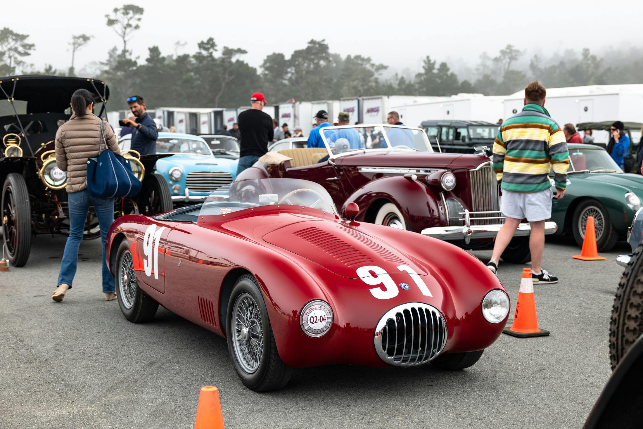 an OSCA race car