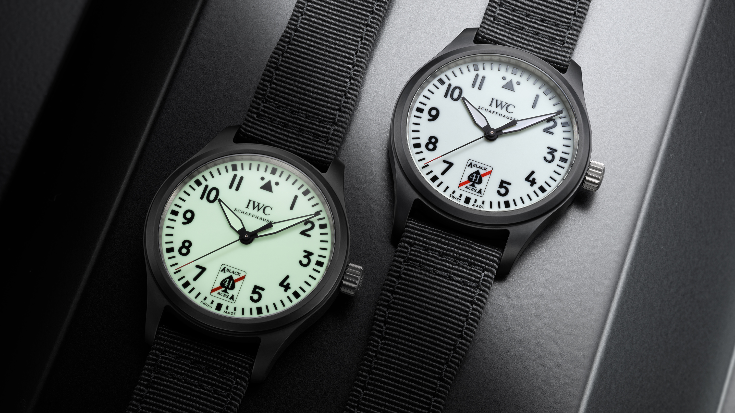 Iwc black clearance watch