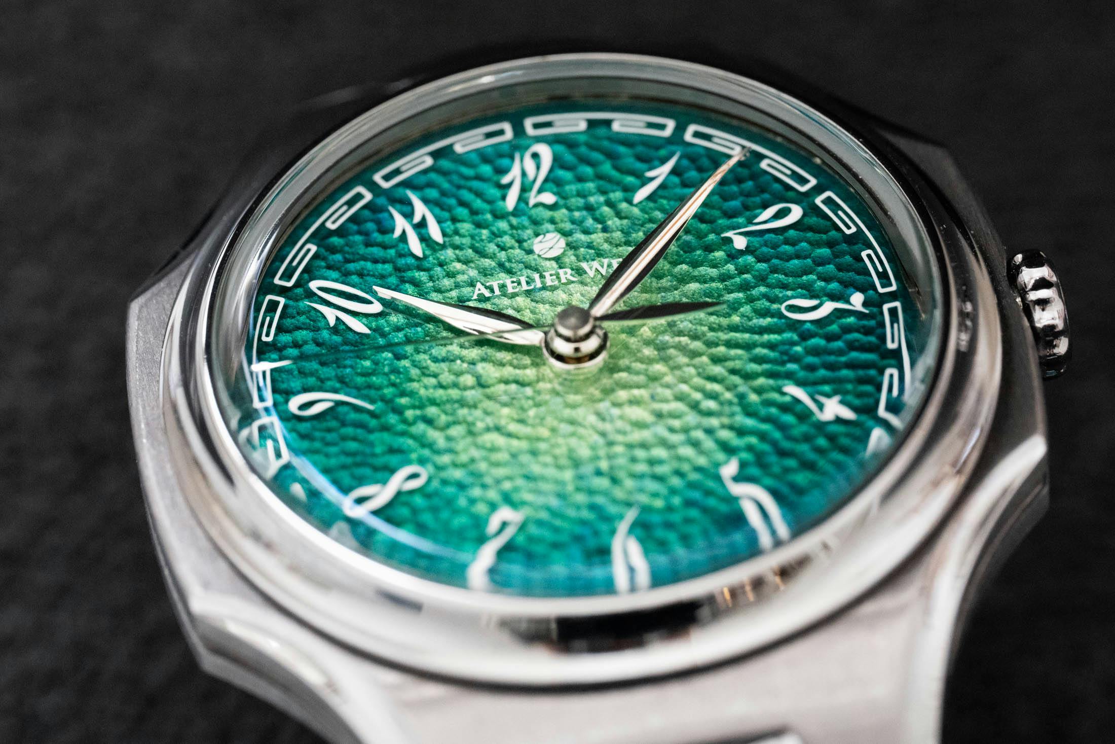 Atelier Wen Inflection Green Macro Dial