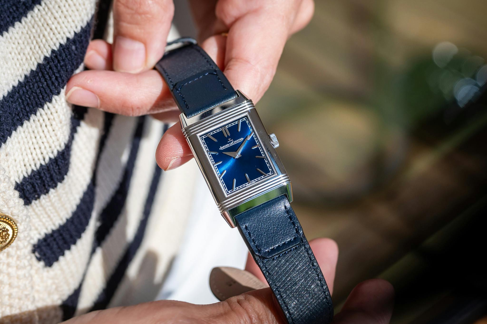 jaeger reverso tribute monoface steel