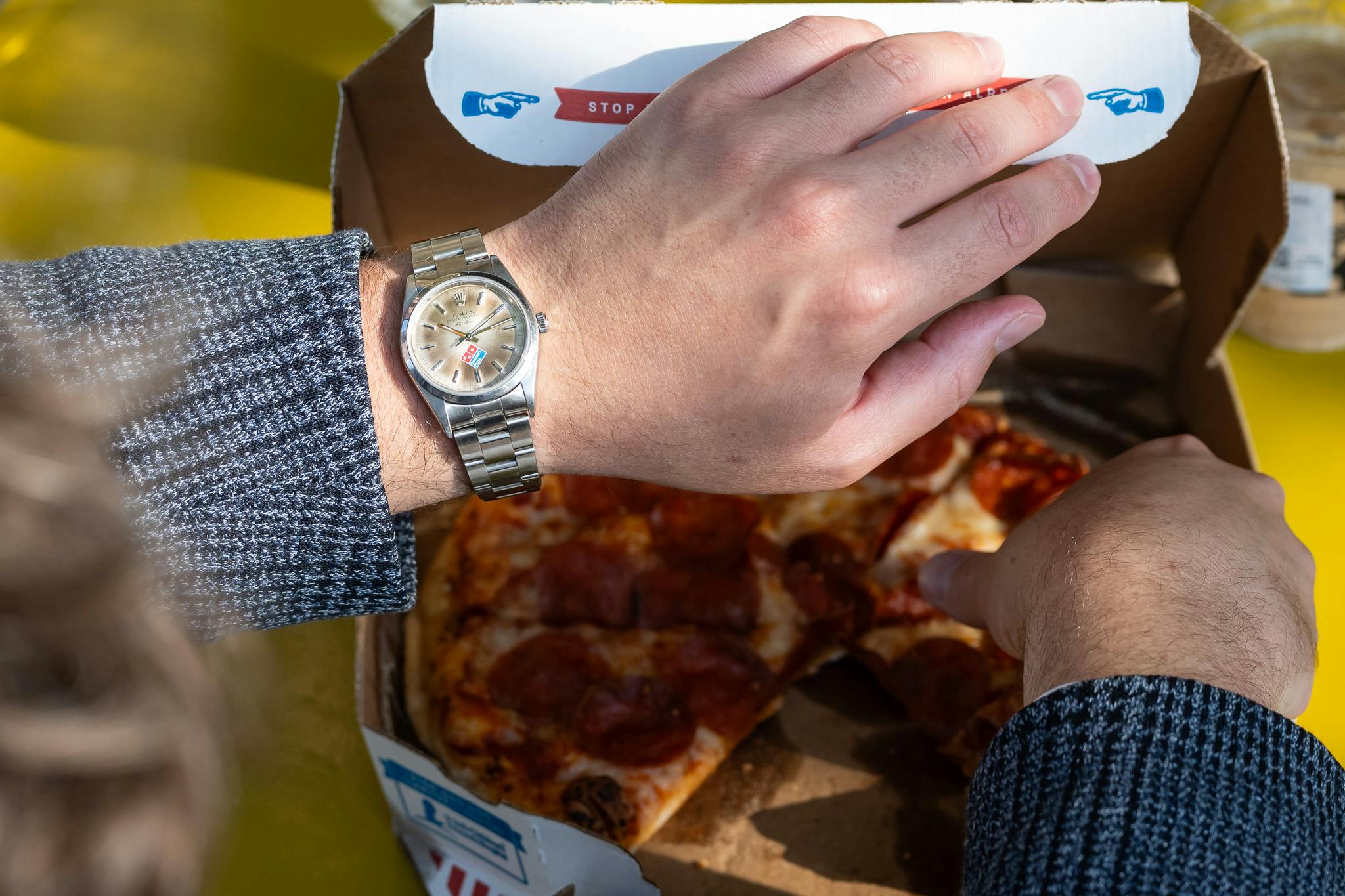 rolex dominos air-king watch