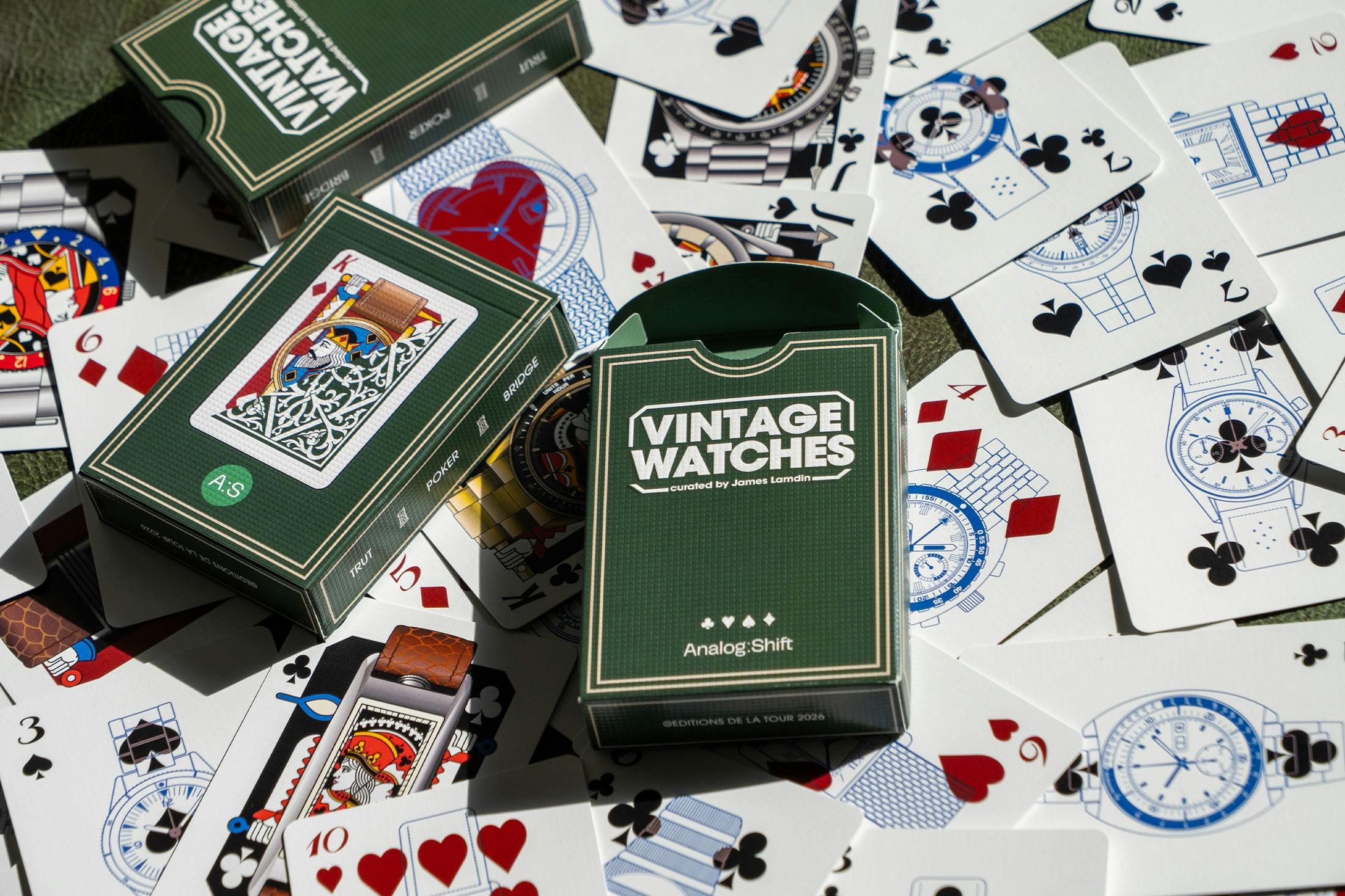 Analog:Shift x Édition de la Tour 'Vintage Watches' Playing Cards