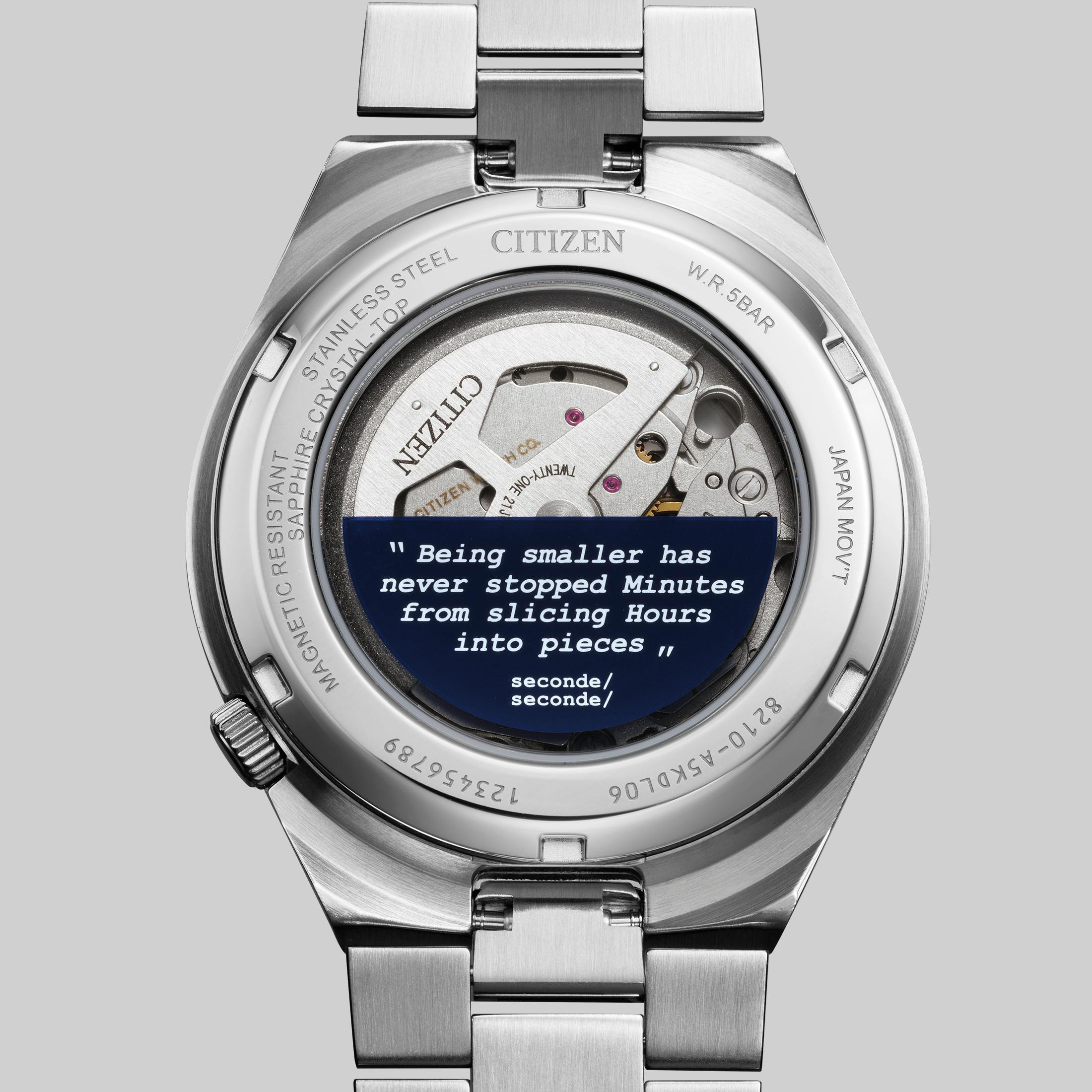 Citizen x seconde/seconde/