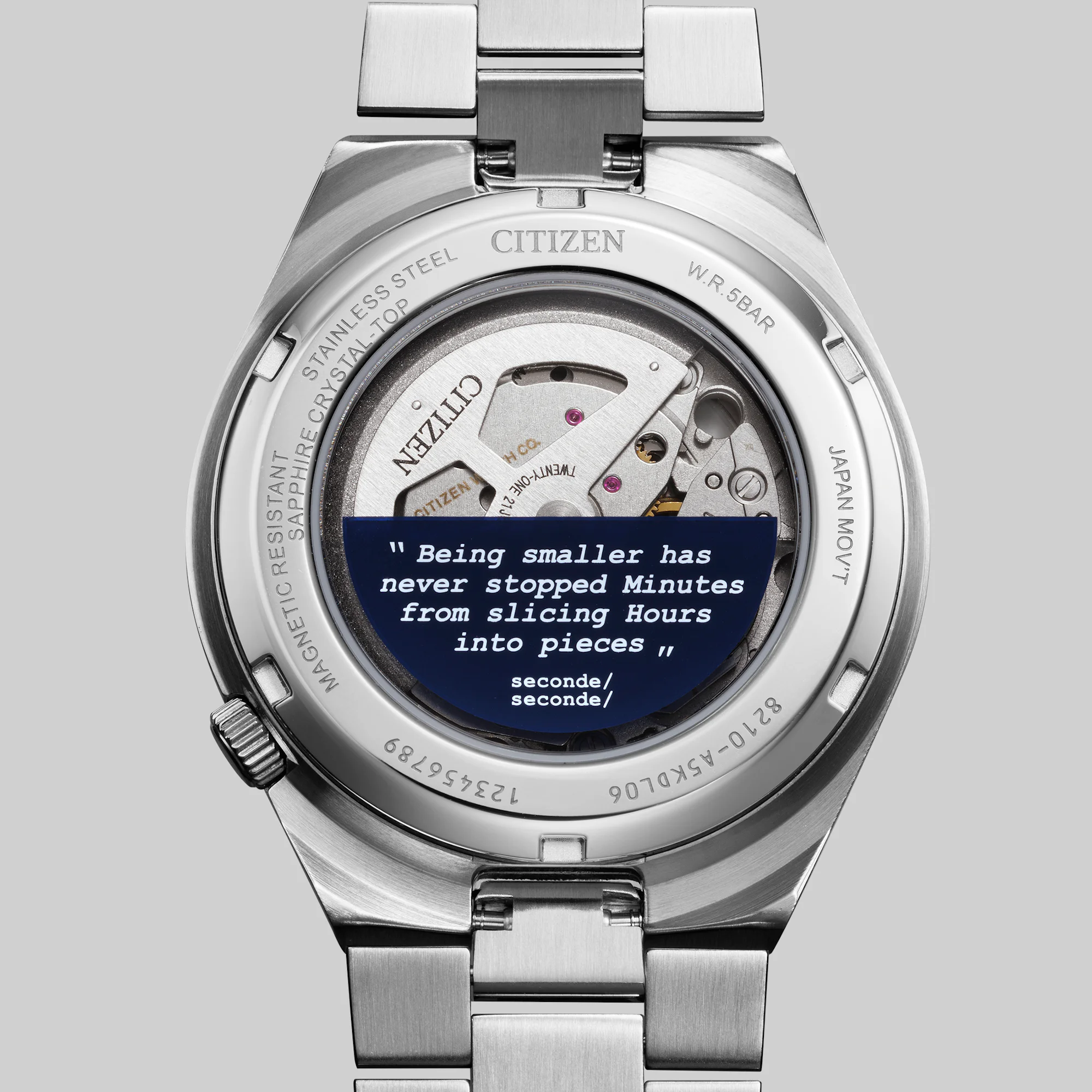 Citizen x seconde/seconde/