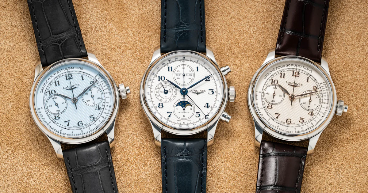 Photo: Hodinkee First Look: The Updated Longines Master Collection now gets Light Blue Dials