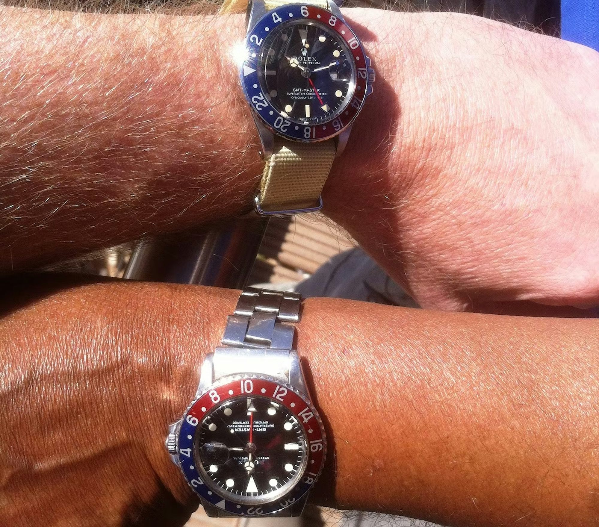 Two GMTs from Jason Heaton's story dreaming of being one watch guy.