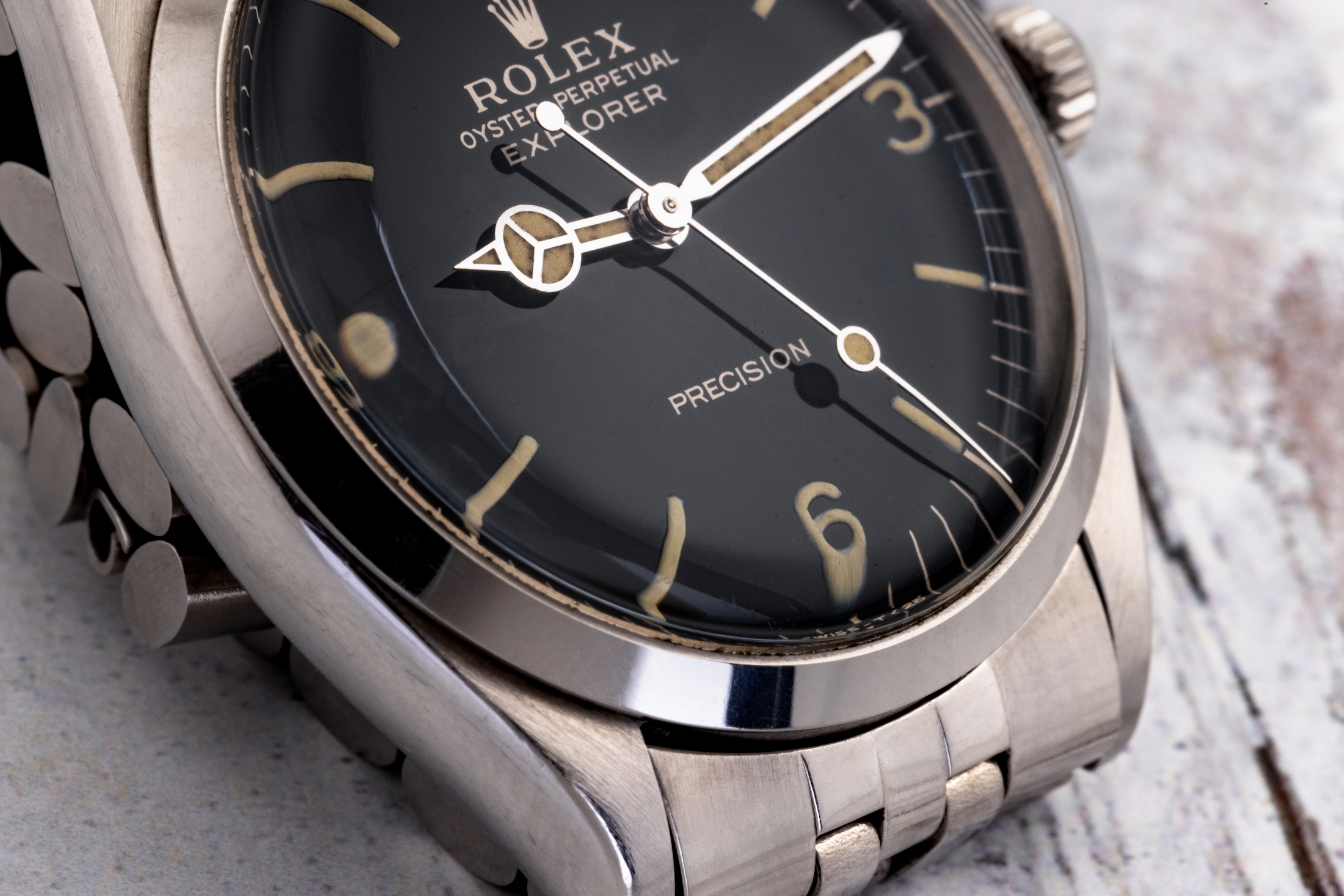 image of Rolex Explorer 1016 with matte dial.
