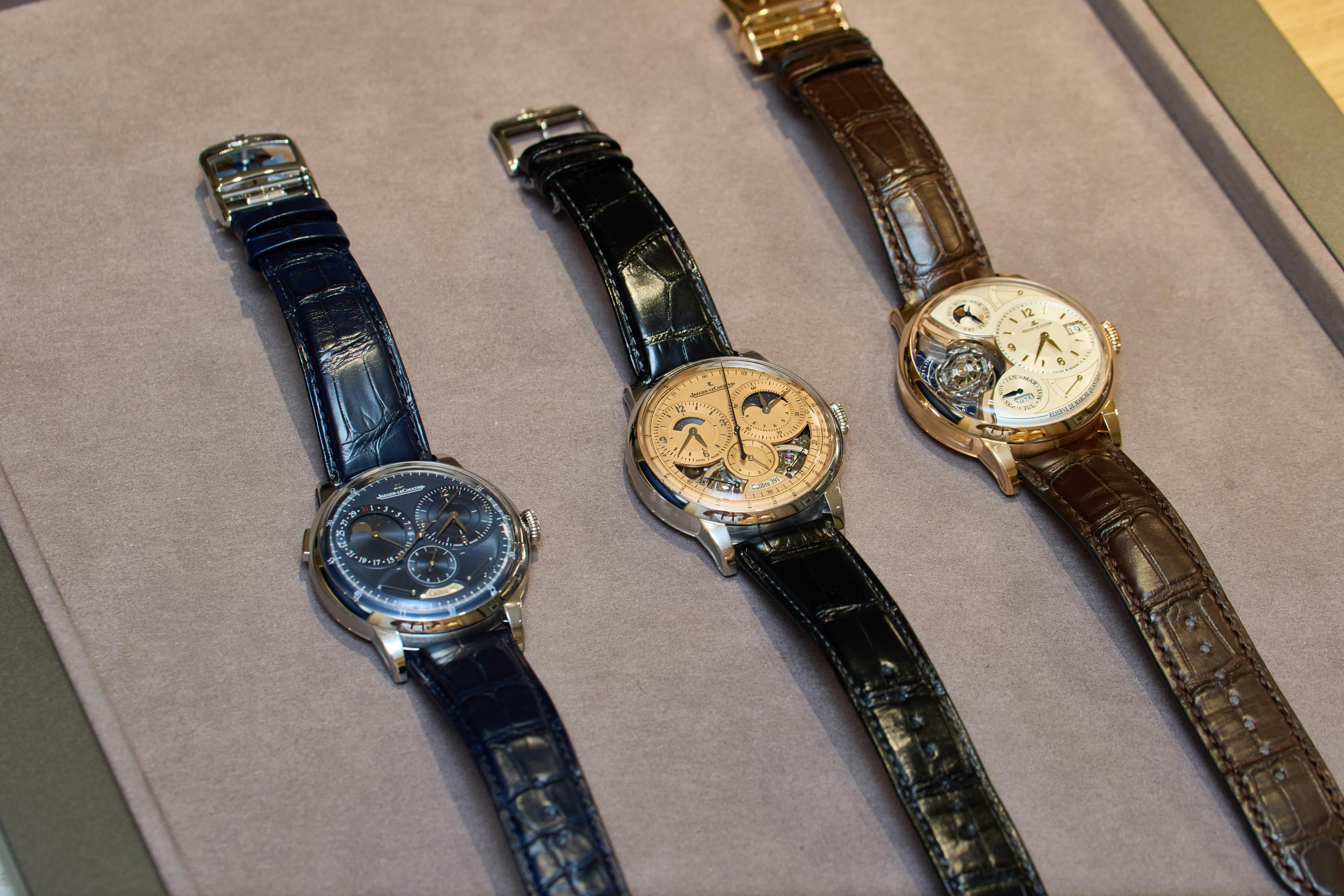 Watches on display
