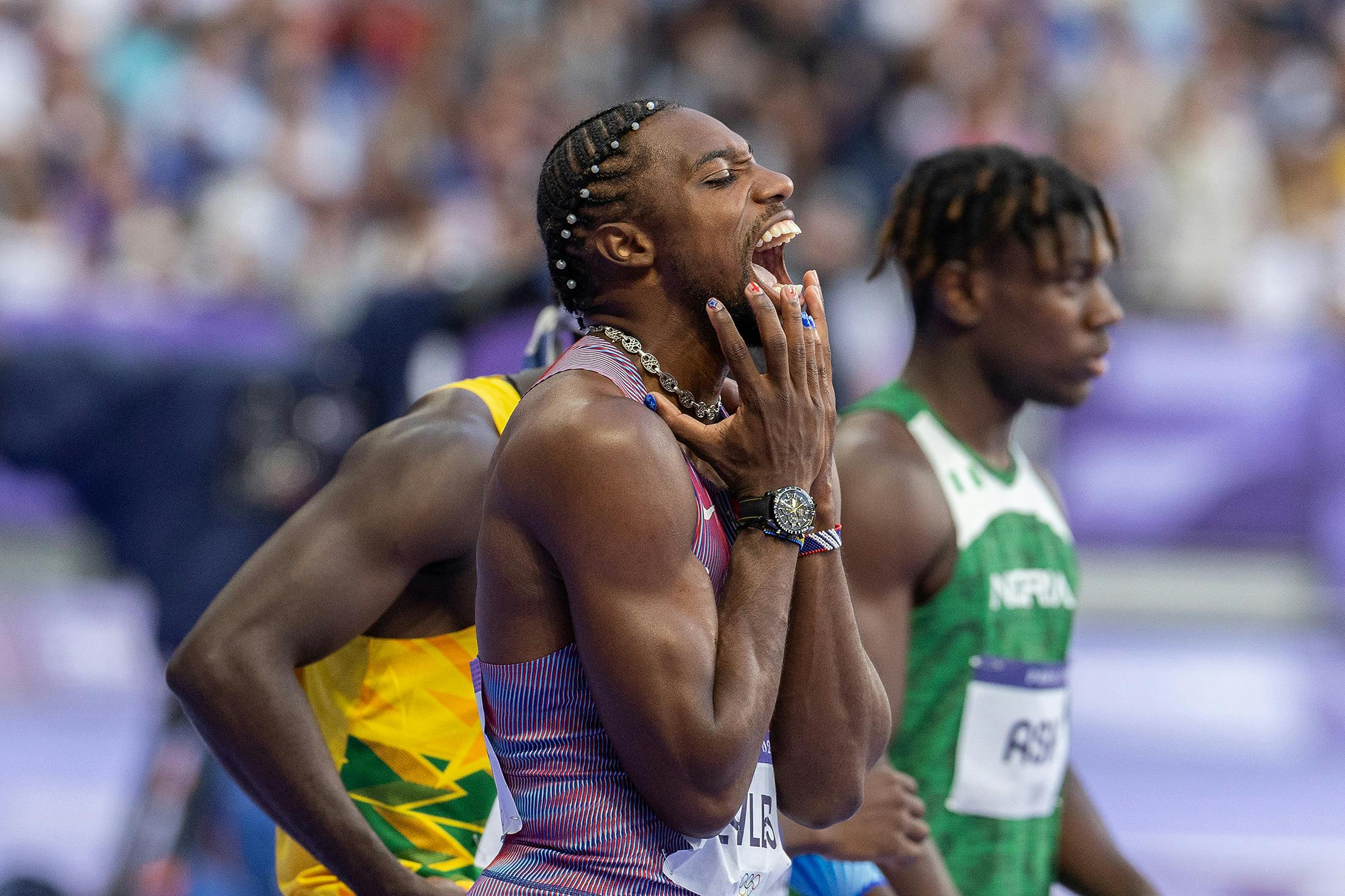 Noah Lyles Before the race