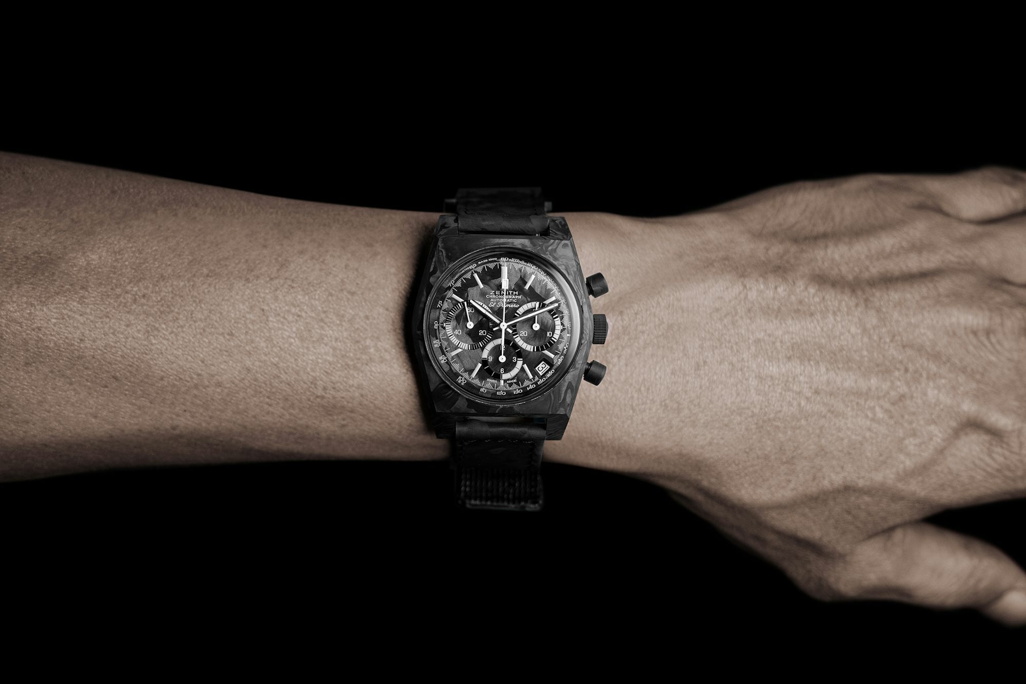 Zenith x Revolution Chronomaster Revival A3818 'Cover Girl Carbon'