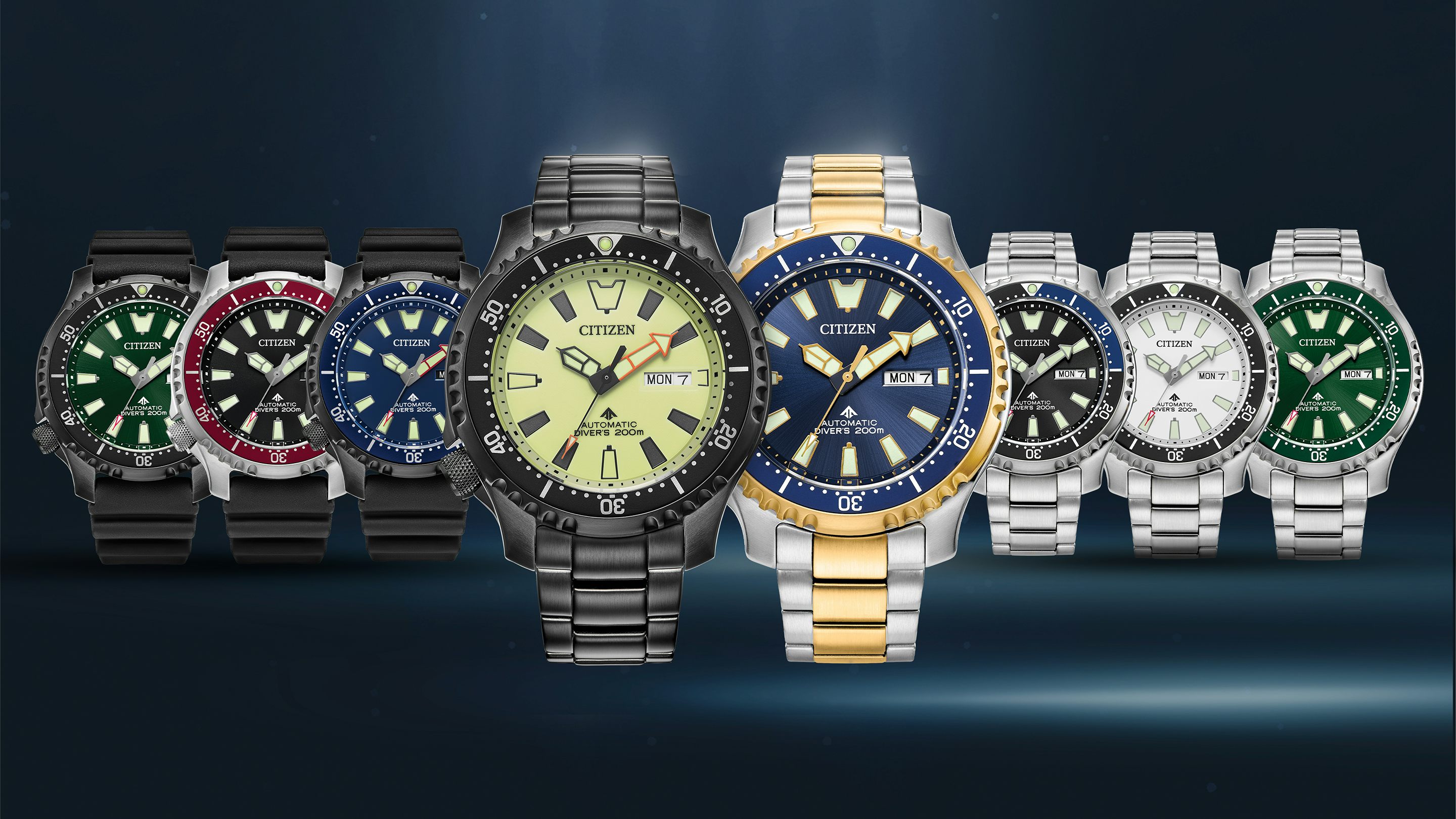 Citizen Launches Ten New Automatic Dive Watches For 2022